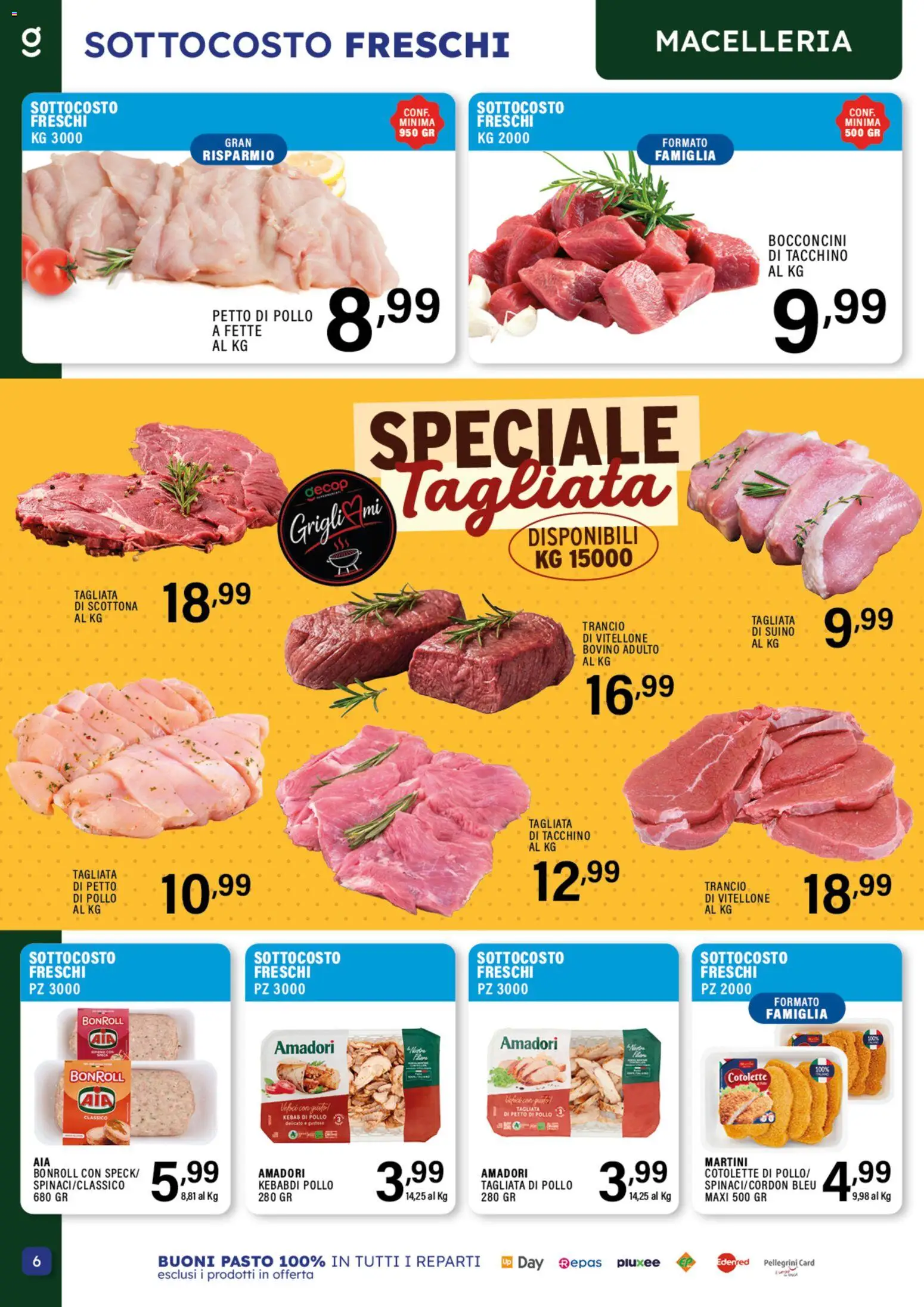 Volantino GECOP del 15.06.2026 | Pagina: 6 | Prodotti: Bovino, Petto di Pollo, Pollo, Tacchino