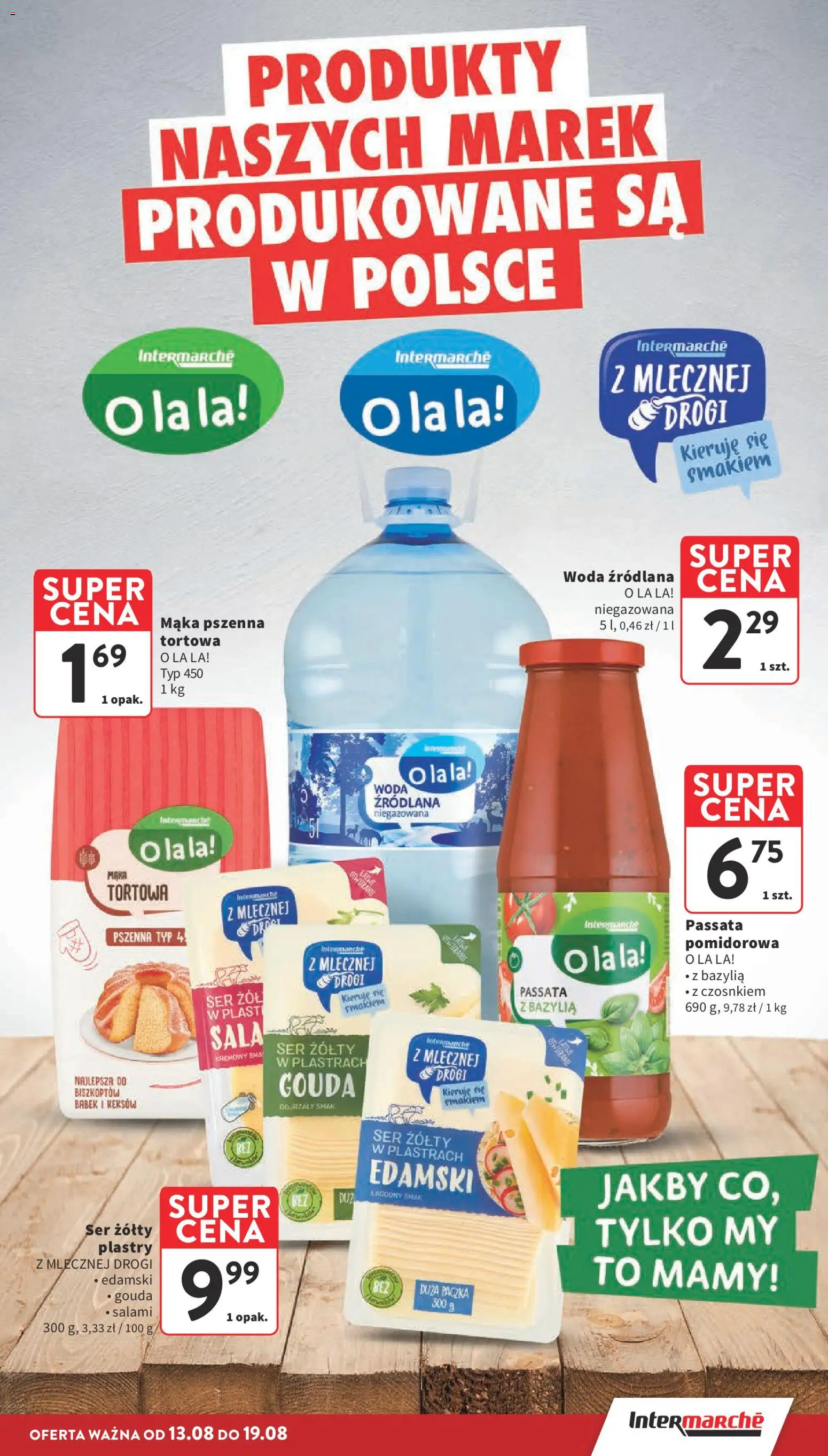 Intermarche gazetka od 13.08.2026 | Strona: 17 | Produkty: Bazylia, Ser, Passata, Mąka