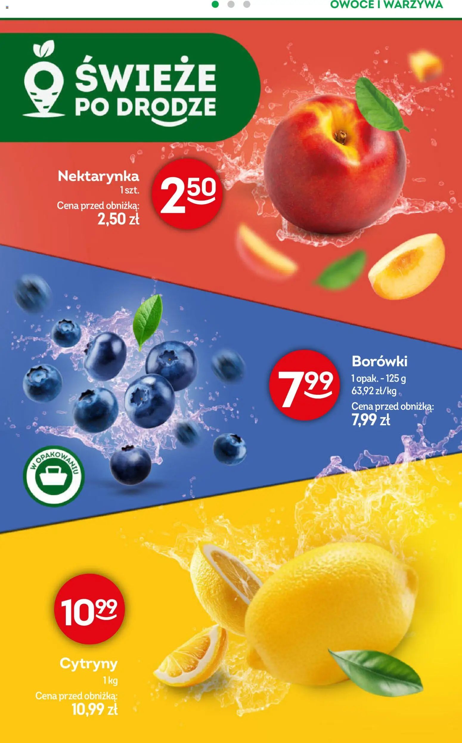 Żabka gazetka - Codzienne produkty od 01.07.2026 | Strona: 7 | Produkty: Nektarynka, Cytryny, Warzywa, Owoce