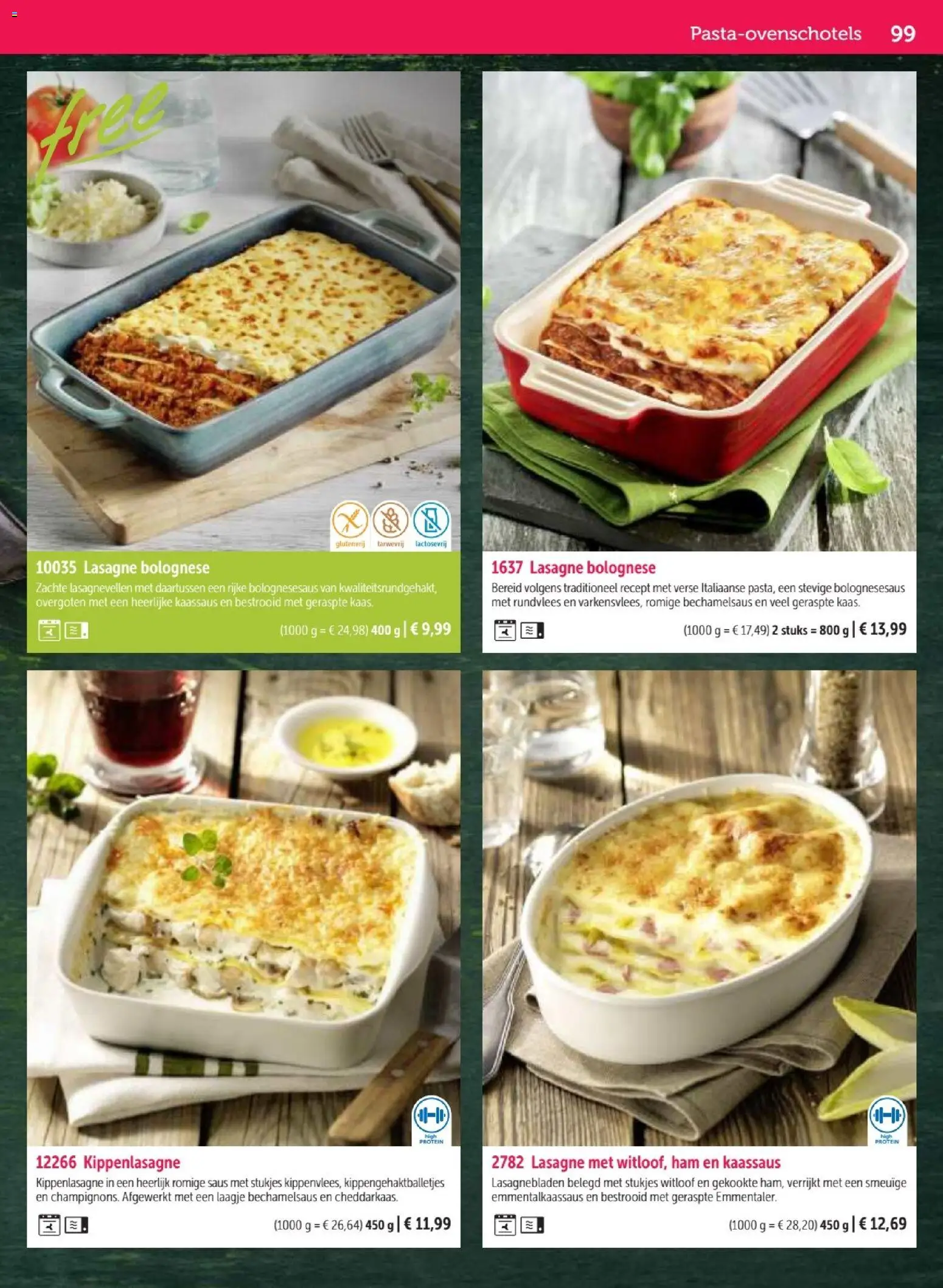 {H1} | Pagina: 99 | Producten: Ham, Lasagne, Saus, Rundvlees