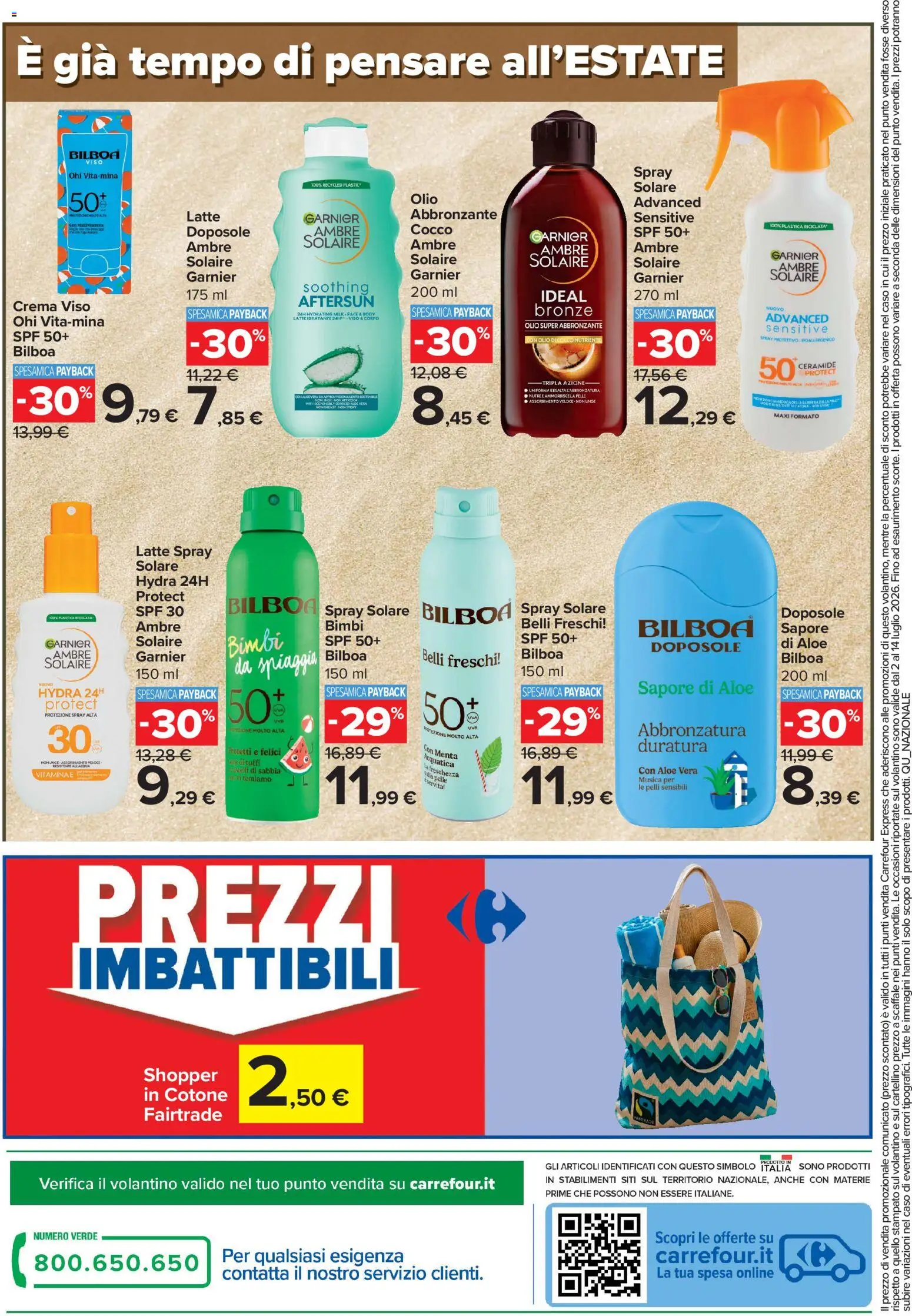 Volantino Carrefour del 02/07/2026 | Pagina: 20 | Prodotti: Crema viso, Latte, Cocco, Aloe vera