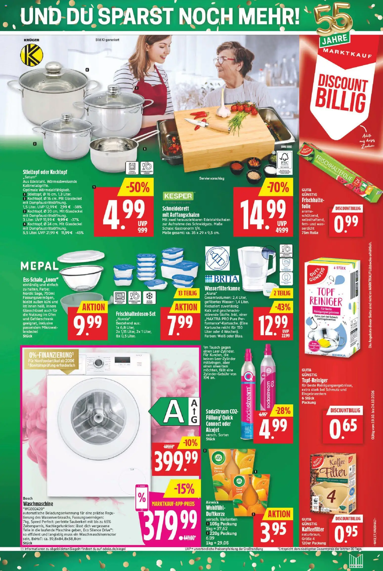 Marktkauf Prospekt – gültig ab 19.10.2026 | Seite: 19 | Produkte: Bosch, Gefrierschrank, Waschmaschine, Wasser