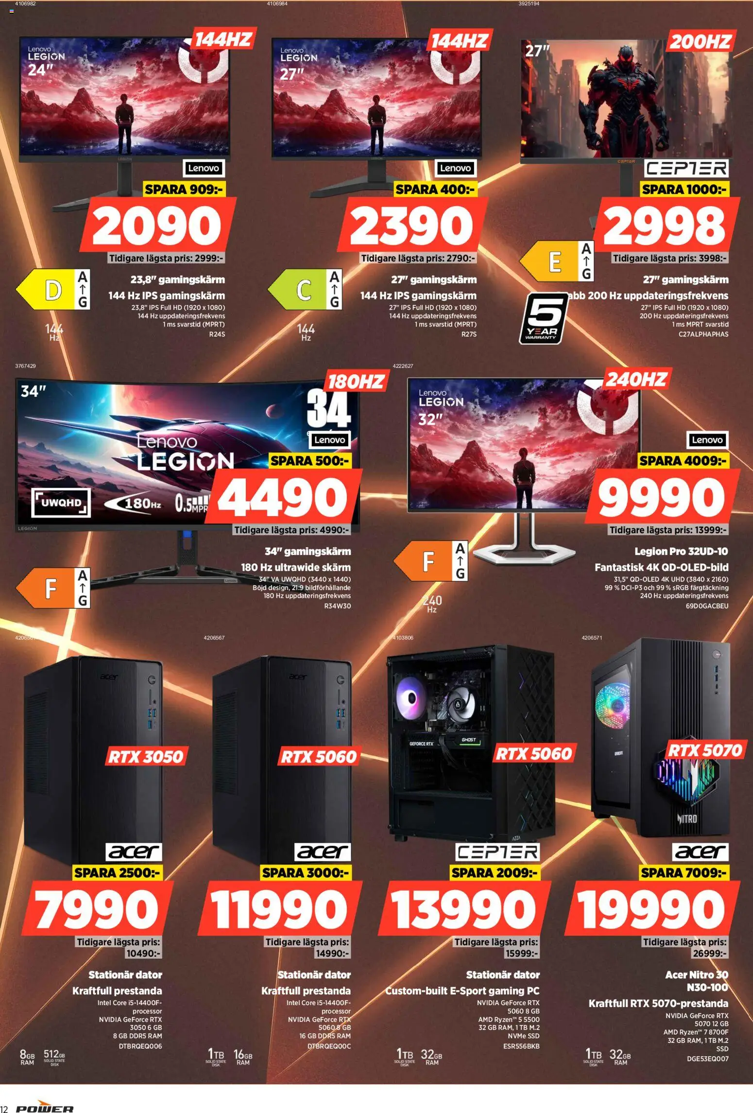Power reklamblad aktuell från 09.03.2026 | Sida: 12 | Produkter: PC, Dator
