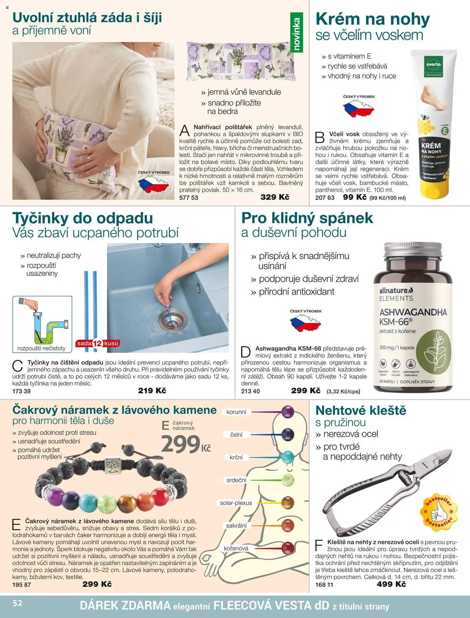 Decodoma katalog Podzim 2026 od 01.09.2026 | Strana: 52 | Produkty: Máslo, Krém, Tyčinky, Nehty
