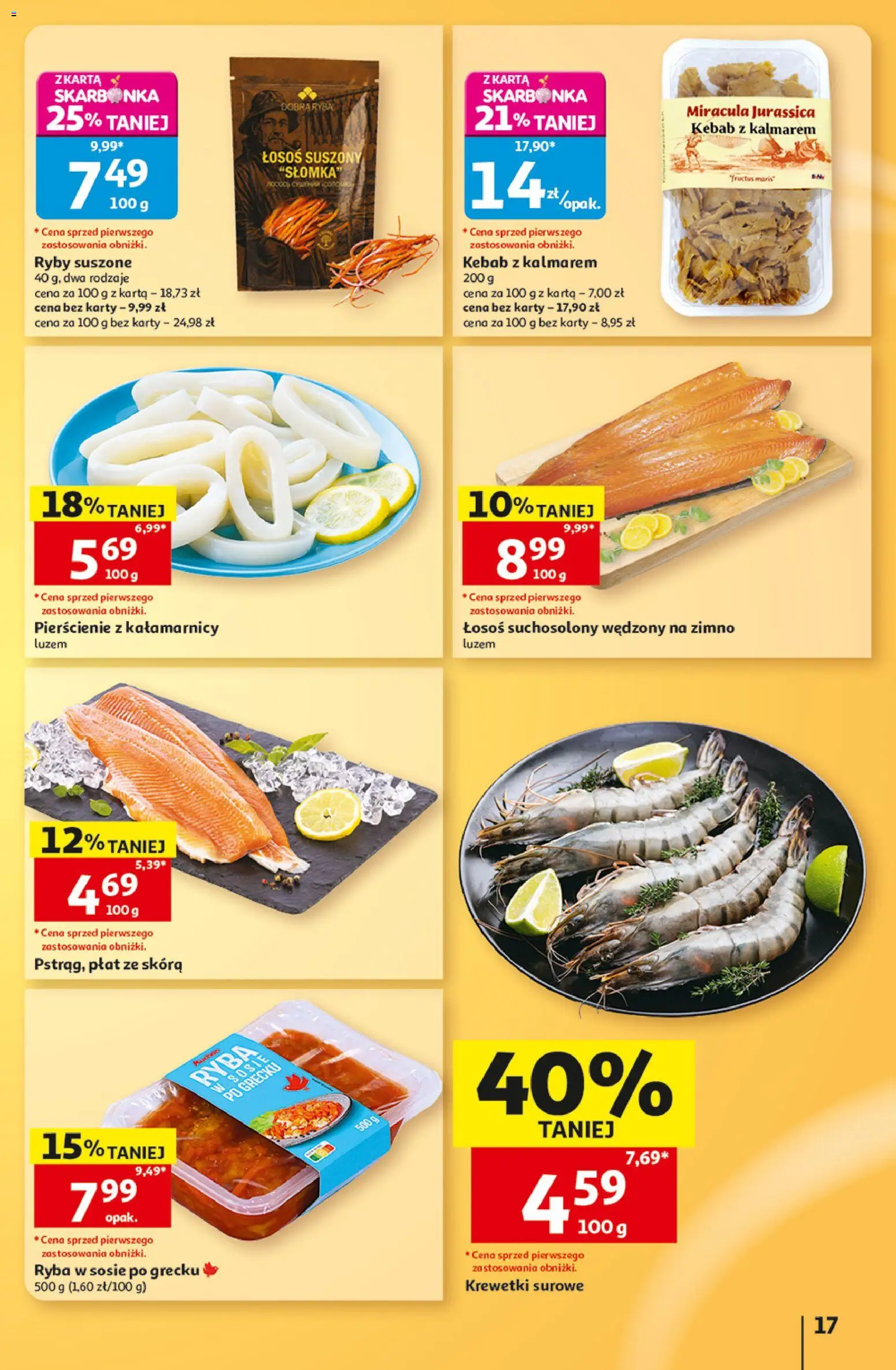 Auchan gazetka - 30 Lat Hipermarket od 03.09.2026 | Strona: 17 | Produkty: Karta, Kebab, Krewetki, Łosoś