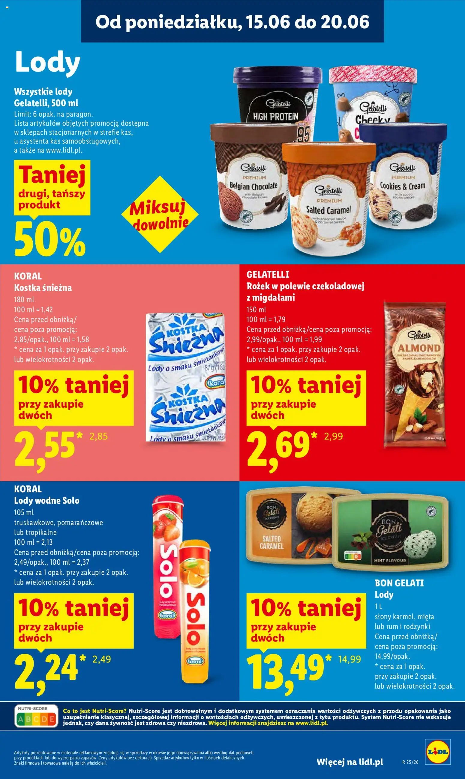 Lidl Polsko leták od 18.06.2026 | Strana: 57 | Produkty: Rum, Cookies, Bon Gelati, Protein