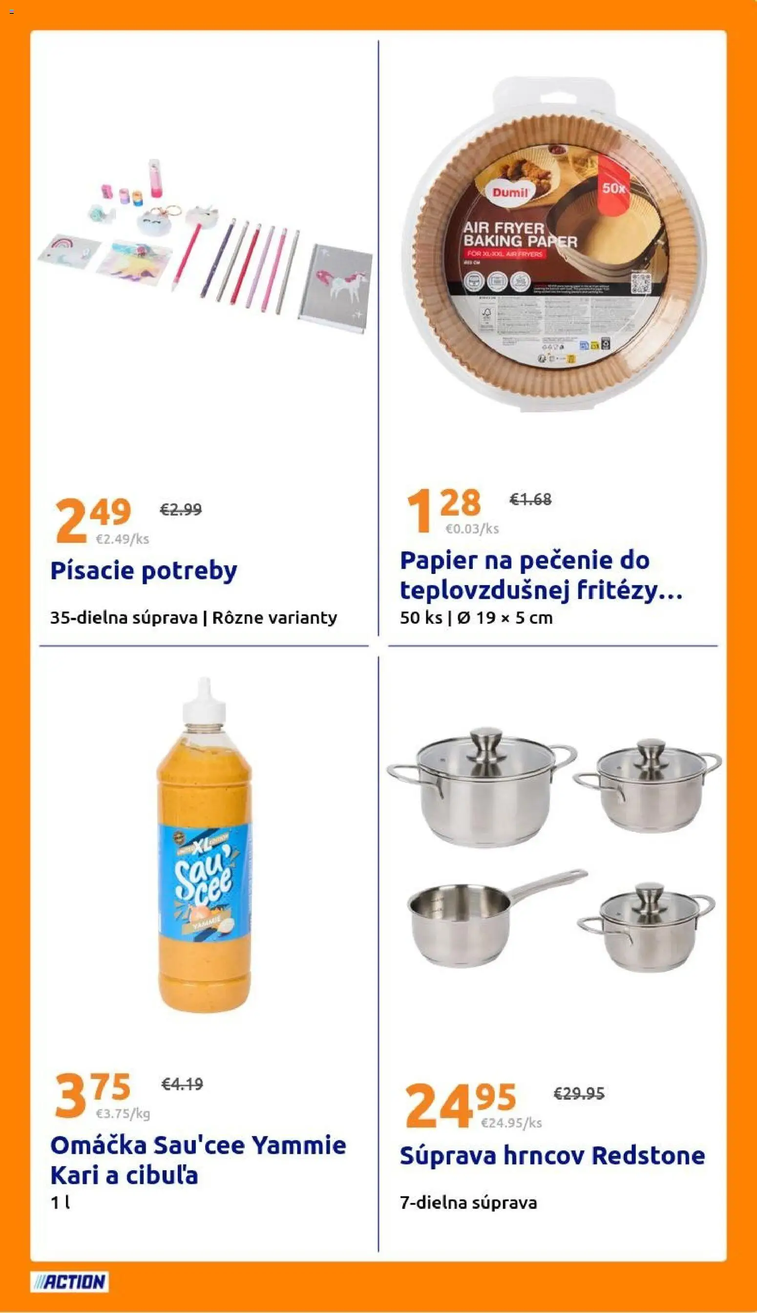 Nové Action akcie – leták je platný od 19.08.2026 | Strana: 31 | Produkty: Omáčka, Papier na pečenie