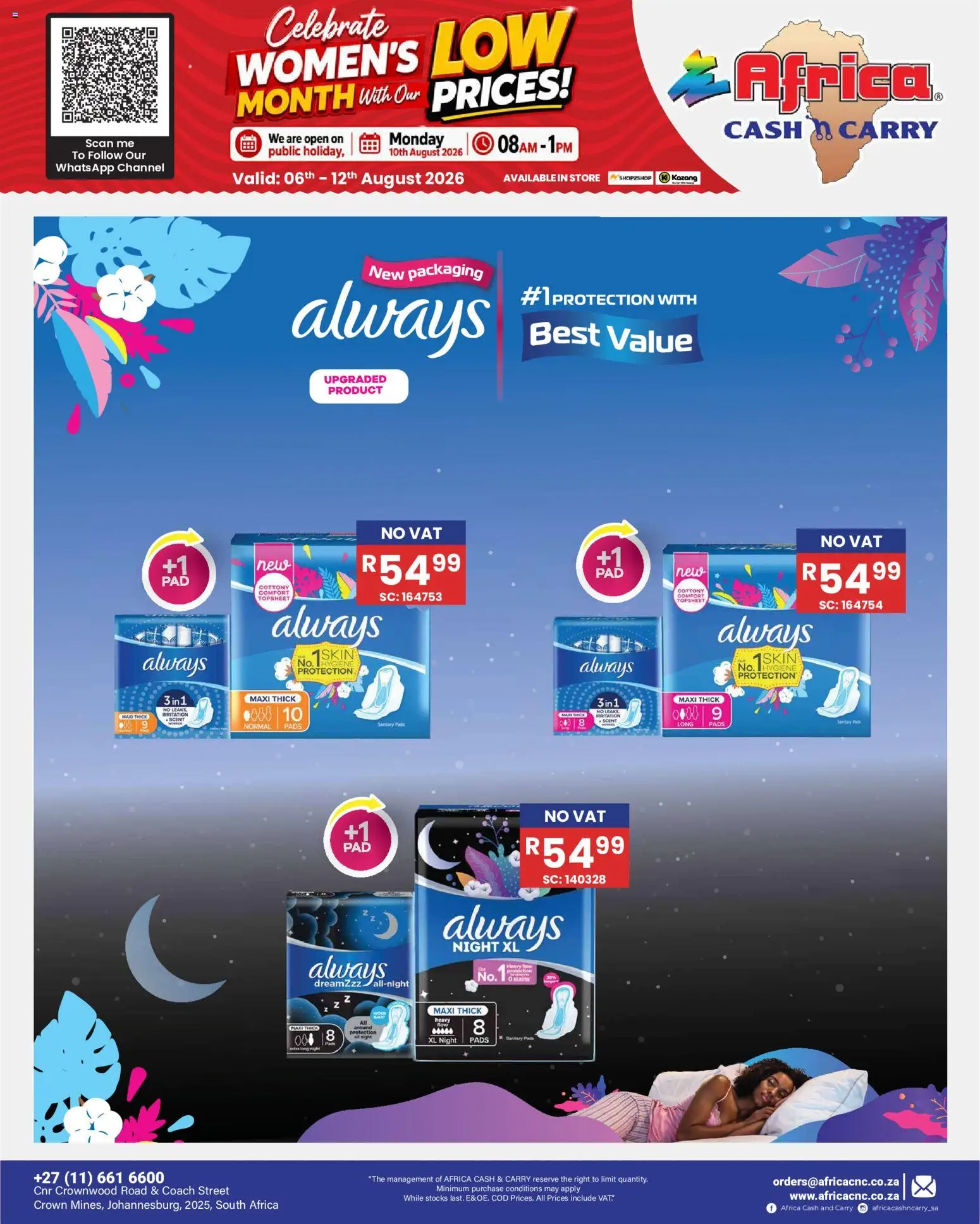 New Africa Cash & Carry catalogue – valid from 06/08/2026 | Page: 71 | Products: Pads