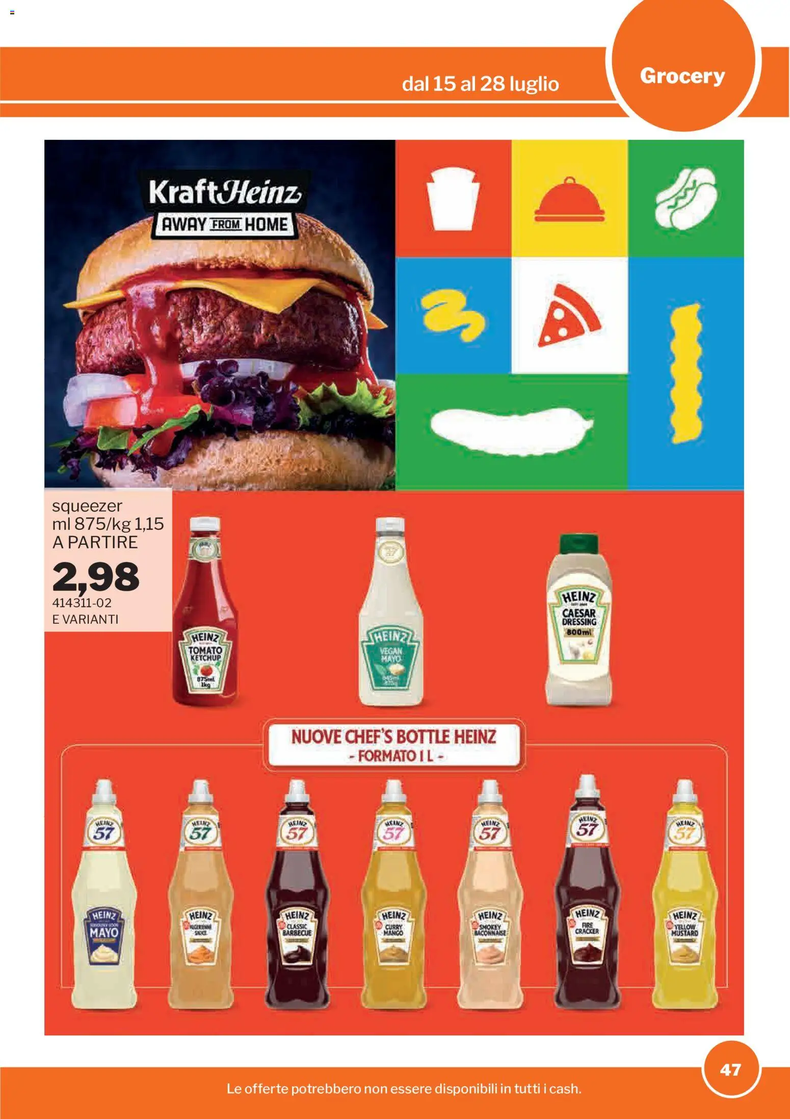 Volantino Sogegross del 15/07/2026 | Pagina: 47 | Prodotti: Ketchup, Barbecue