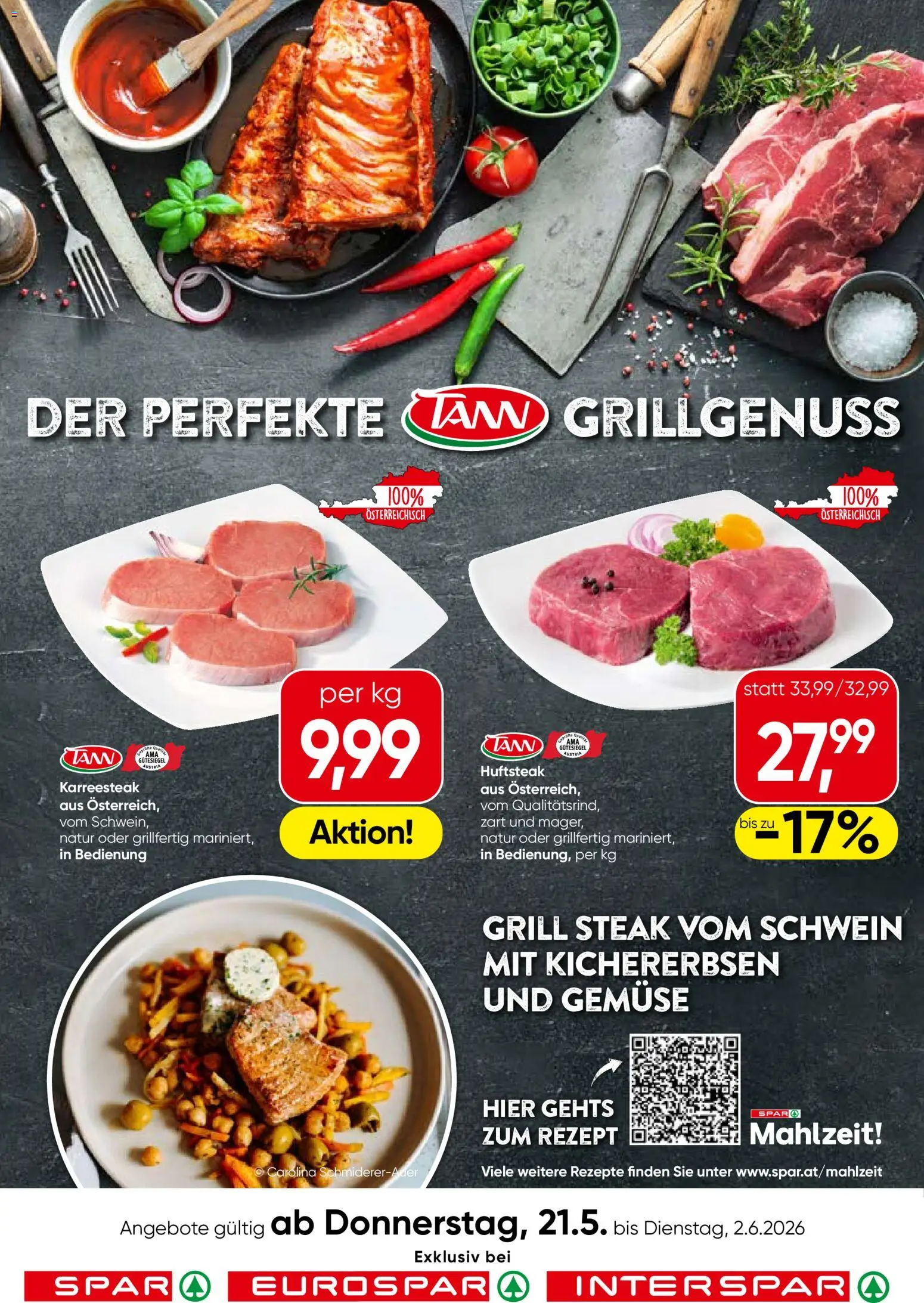 Spar Der Perfekte Grillgenuss - Tirol gültig ab 21.05.2026 | Seite: 1 | Produkte: Gemüse, Grill