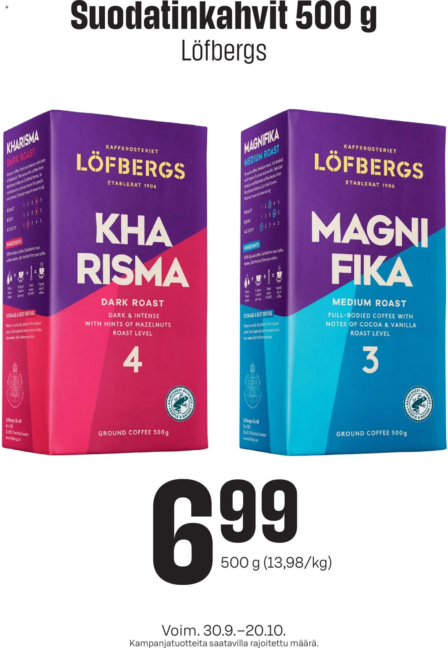 Prisma Löfbergs kahvi – voimassa 30/09/2026 alkaen | Sivu: 1
