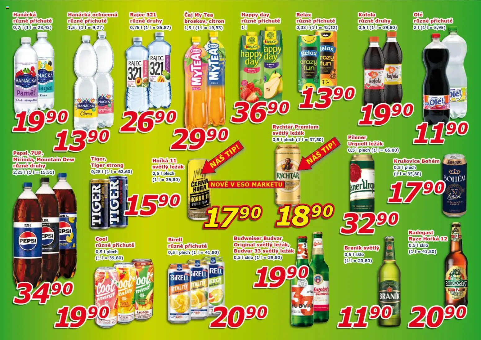 Eso market leták od 28.10.2026 | Strana: 7 | Produkty: Mango, Birell, Pilsner, Braník