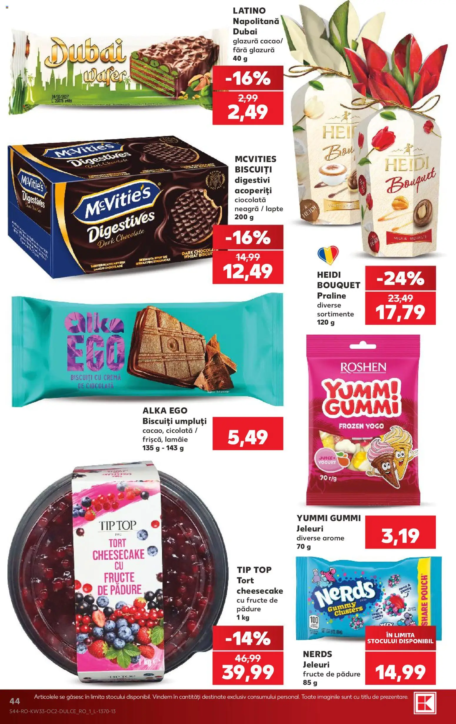 Noul catalog Kaufland – valabil de la 12.08.2026 | Pagină: 44 | Produse: Cremă, Ciocolată, Heidi, Fructe
