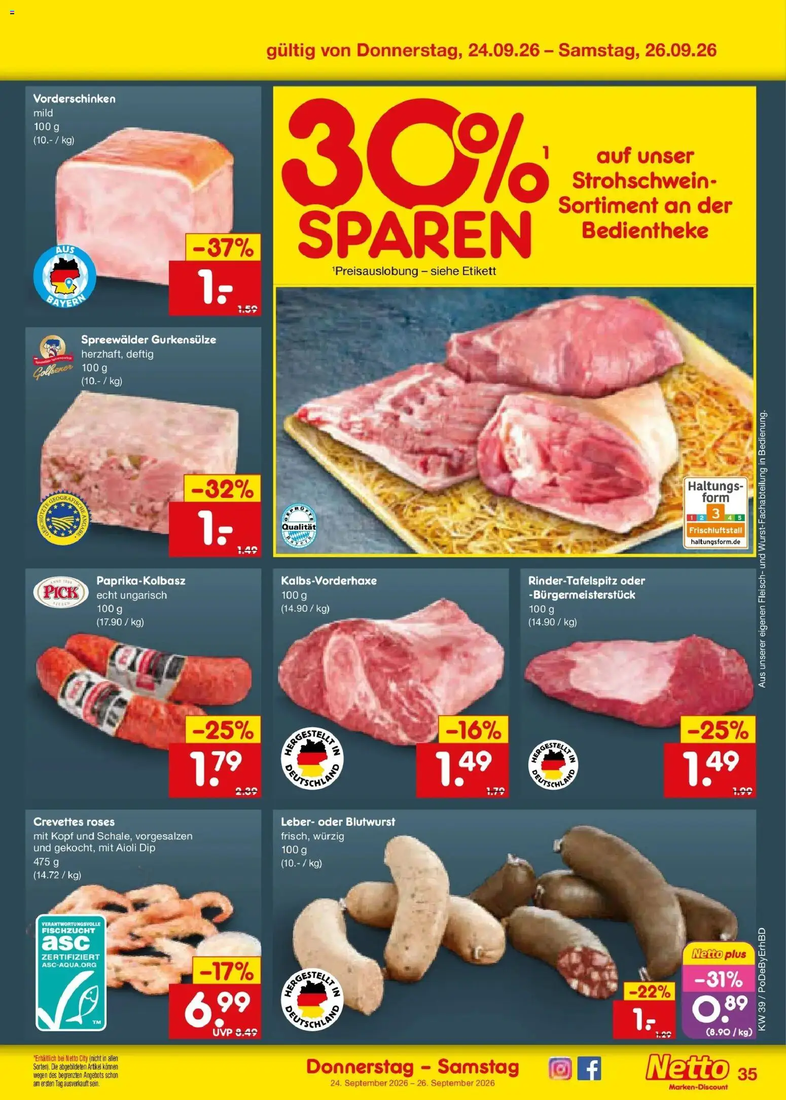 Netto Marken-Discount Prospekt Selb – gültig ab 21.09.2026 | Seite: 49 | Produkte: Fleisch