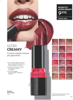 Anteprima del volantino Avon catalogo - campagna 8/2026 valido a partire dal 01/08/2026 | Pagina: 57 | Prodotti: Rossetto, Olio, Blush