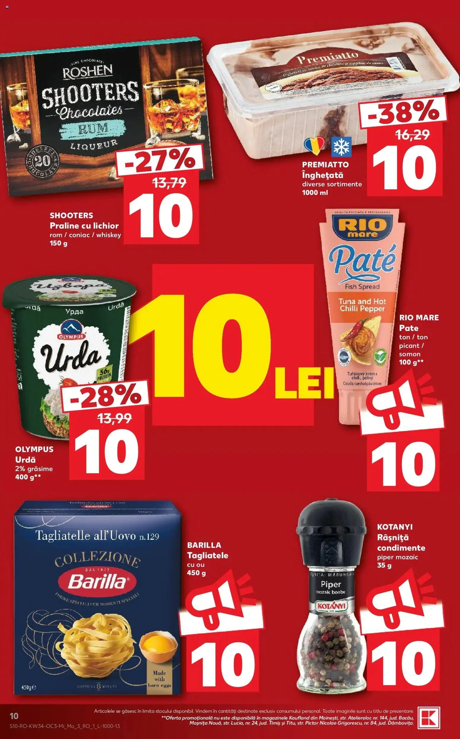 Kaufland Alba Iulia 19.08.2026 - Revista si Oferta | Pagină: 10 | Produse: Somon, Rom, Whiskey, Piper