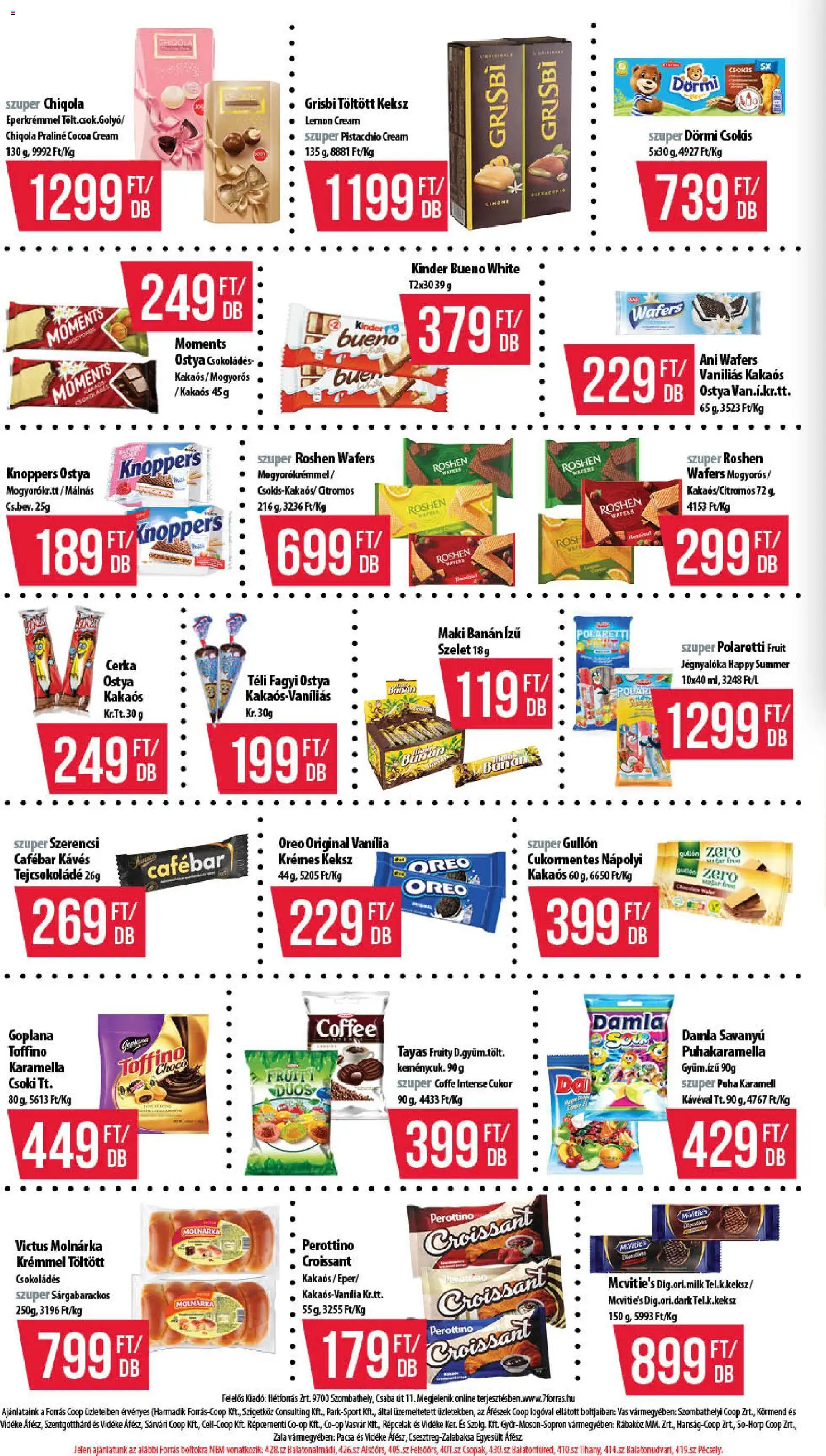 COOP akciós ujság - amely érvényes a következő dátumtól: 2026.08.13. | Oldal: 6 | Termékek: Kinder Bueno, Ostya, Praliné, Kinder