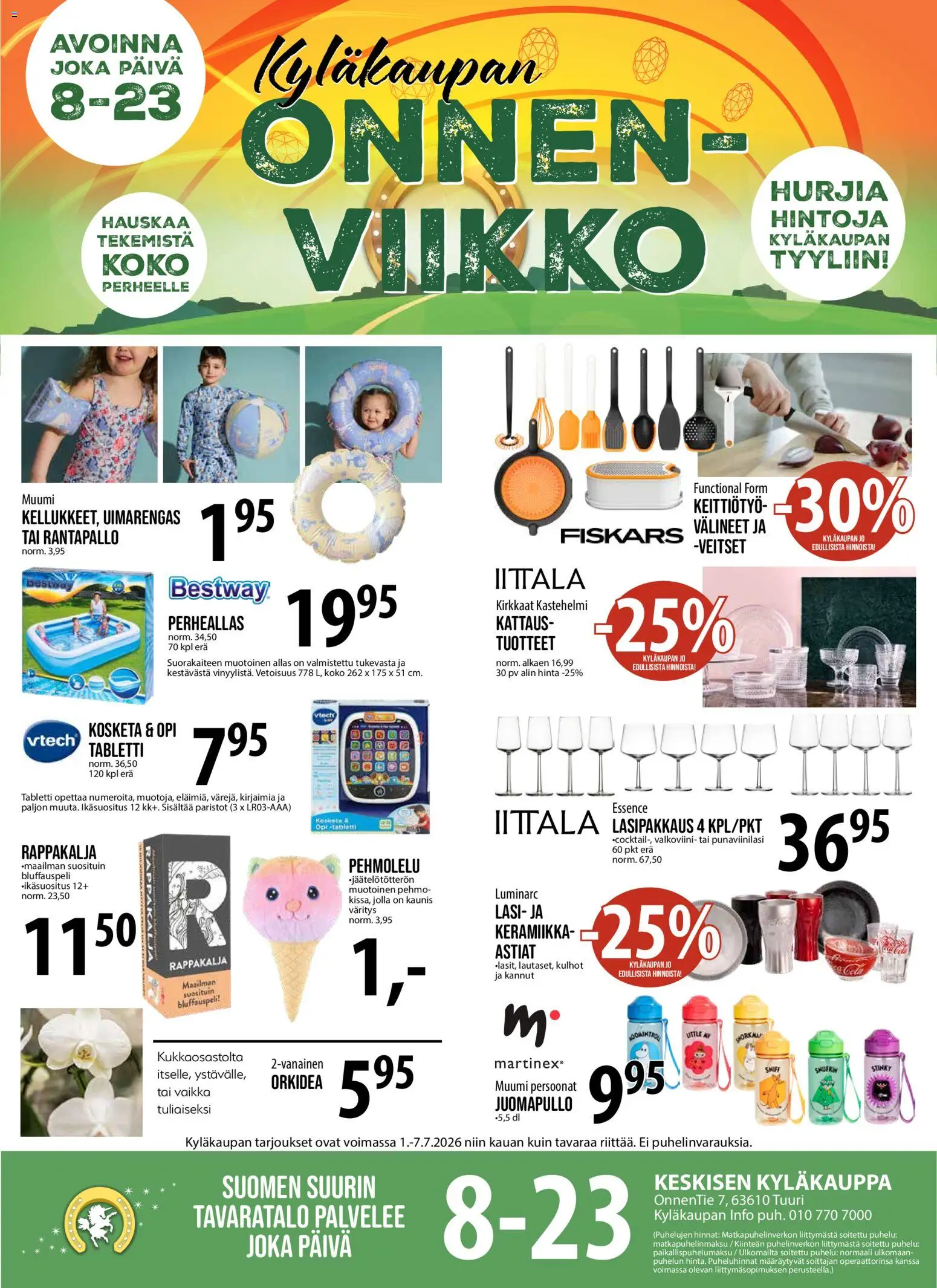 Tuuri tarjoukset – voimassa 01/07/2026 alkaen | Sivu: 1 | Tuotteet: Valkoviini, Paristot, Tabletti