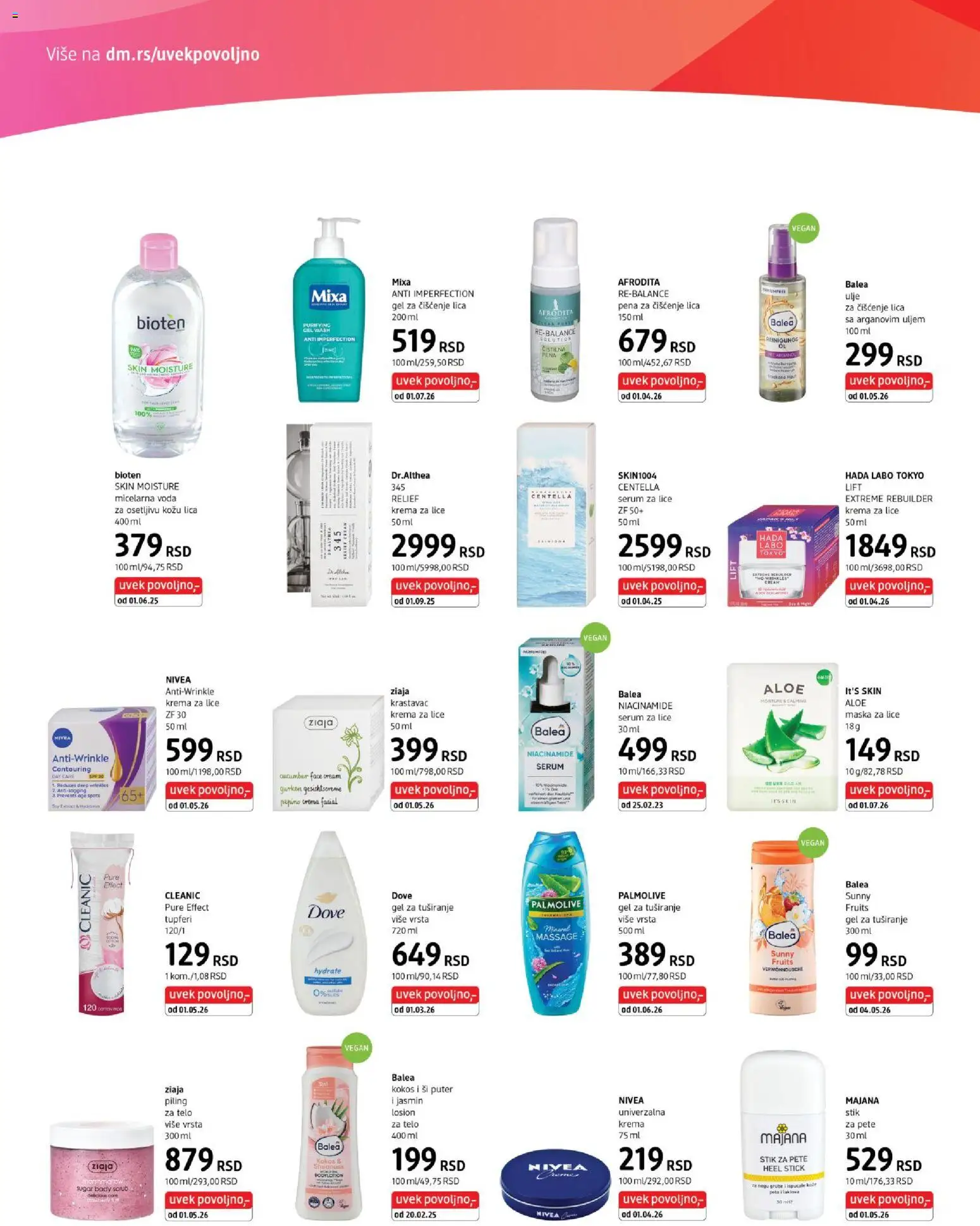 DM Drogerie katalog - važi od 16.07.2026 | Strana: 4 | Proizvode: Garnier, Pena, Balzam, Losion za telo