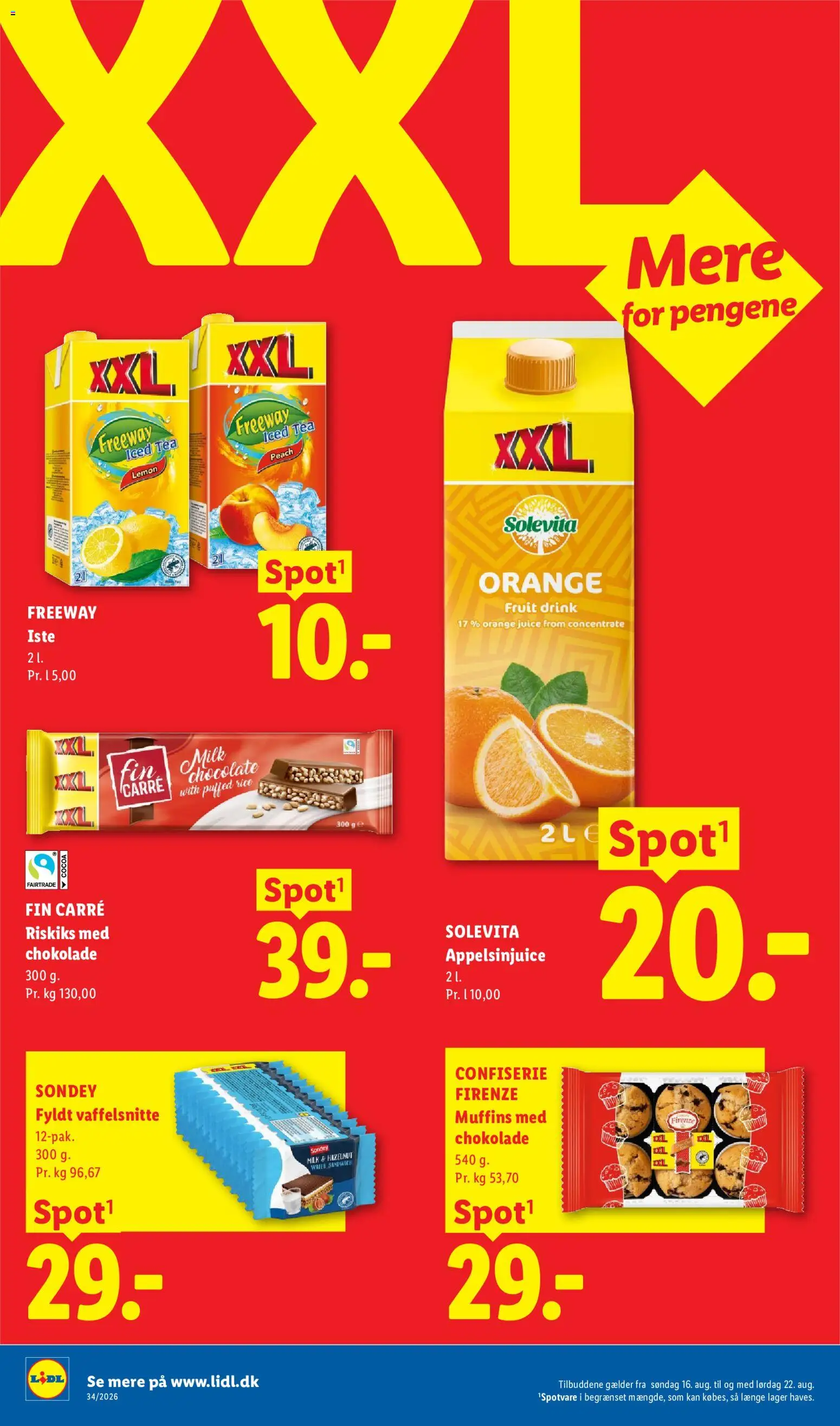 Lidl tilbudsavis – gyldig fra 16/08/2026 | Side: 17 | Produkter: Juice, Appelsinjuice, Iste, Søm