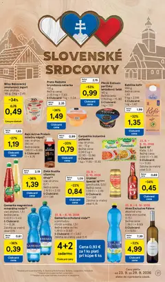 Tesco leták platný od 23.09.2026 | Strana: 21 | Produkty: Biele víno, Protein, Čokoláda, Šariš