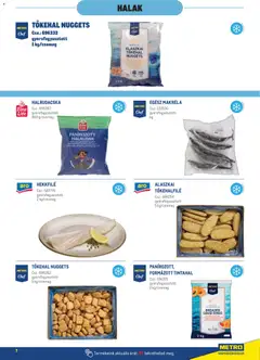 Metro Profi megoldások - amely érvényes a következő dátumtól: 2026.08.01. | Oldal: 7 | Termékek: Halrudak, Makréla, Tőkehalfilé, Nuggets