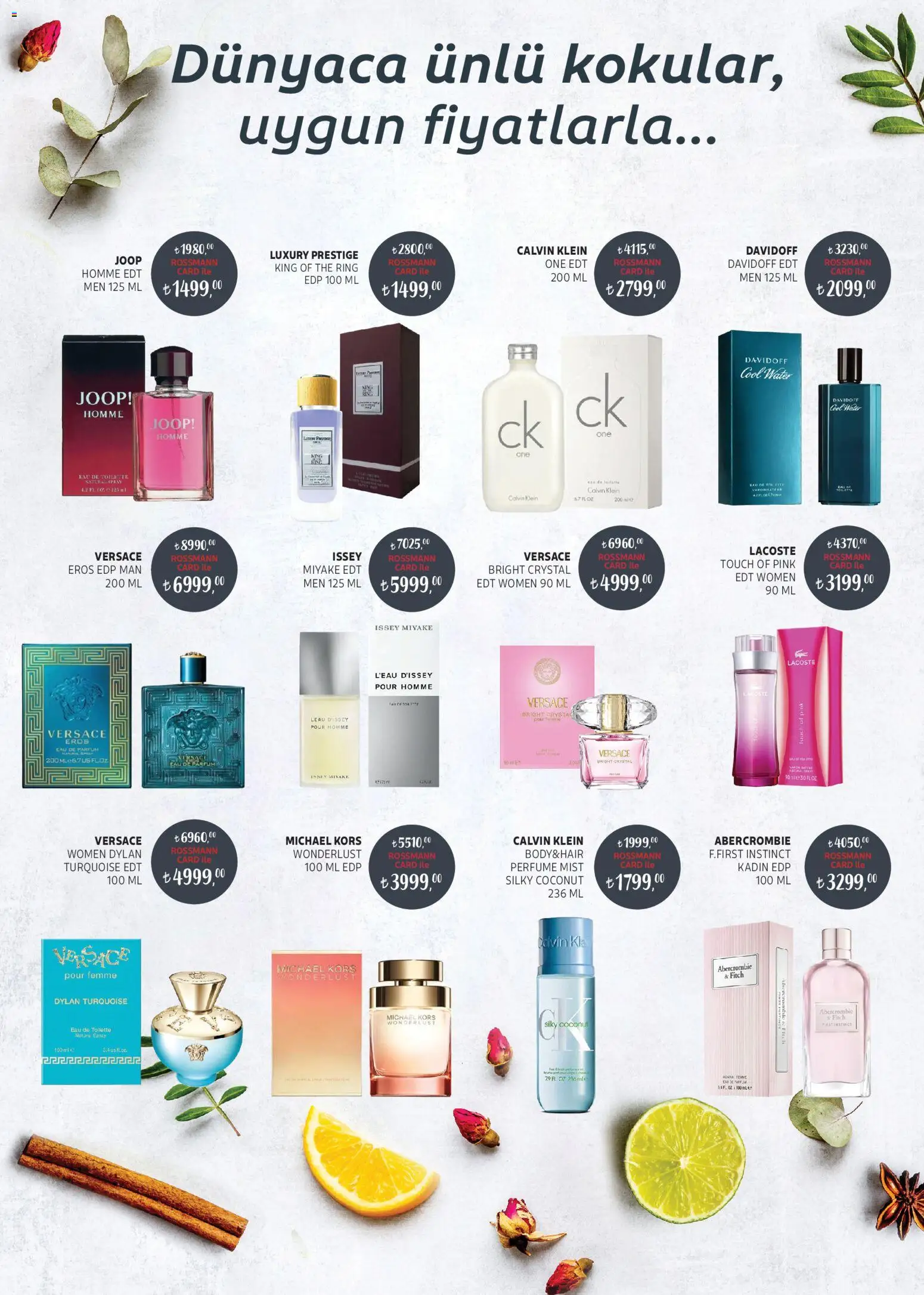 Rossmann İndirim - 30.04.2026 tarihinden itibaren geçerlidir | Sayfa: 7 | Ürünler: Parfüm, Eau de toilette