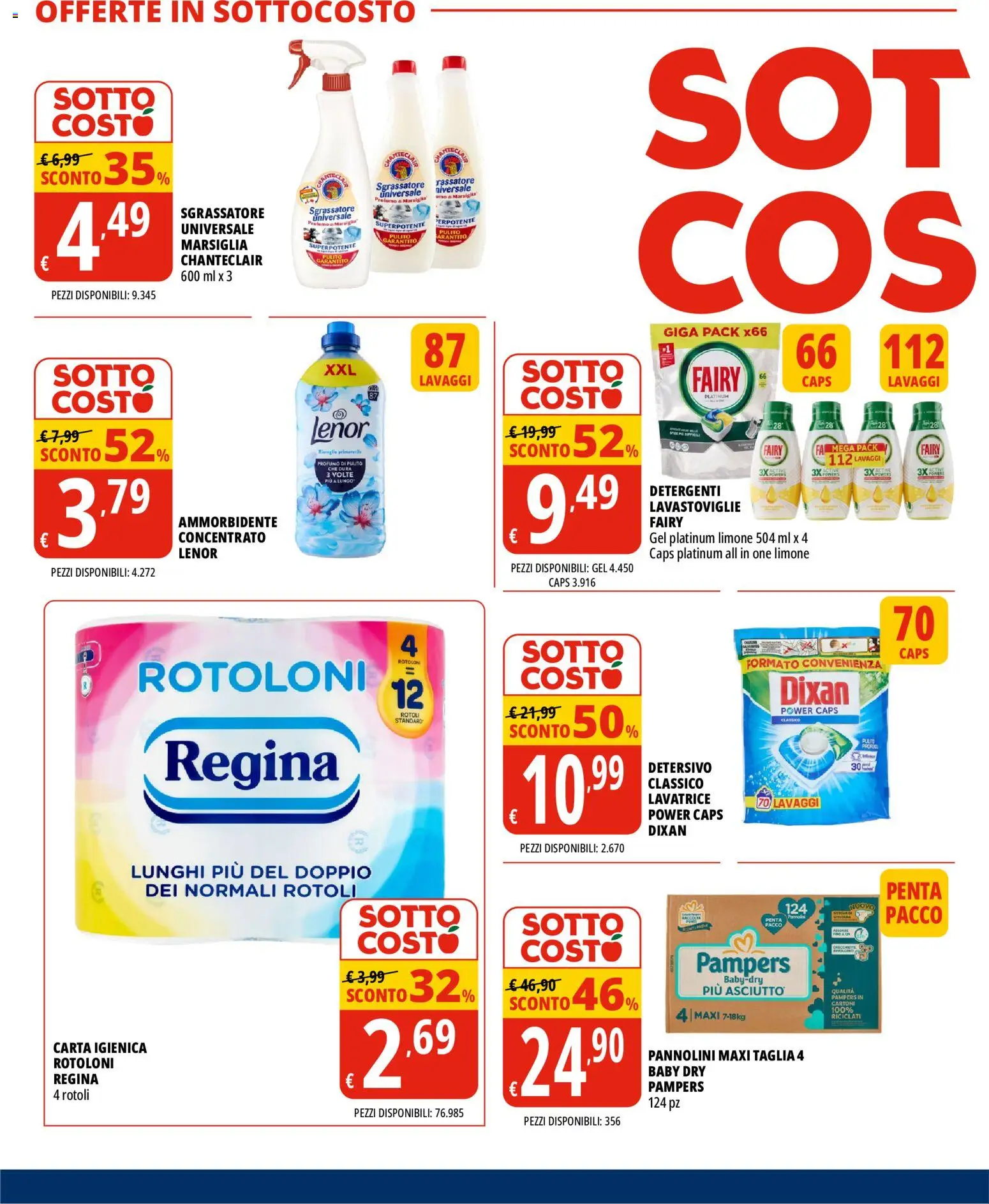 Volantino Tigros del 01/10/2026 | Pagina: 6 | Prodotti: Carta igienica, Sgrassatore, Lavatrice, Pampers
