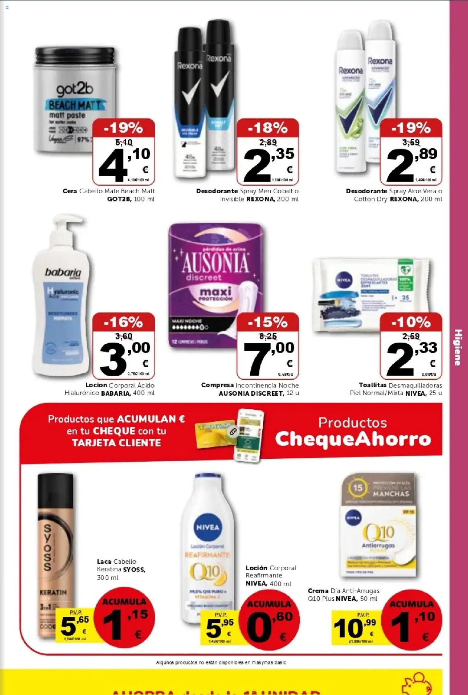 Masymas folleto │ válido desde el 16/10/2026 | Página: 17 | Productos: Desodorante, Loción corporal, Crema, Aloe Vera