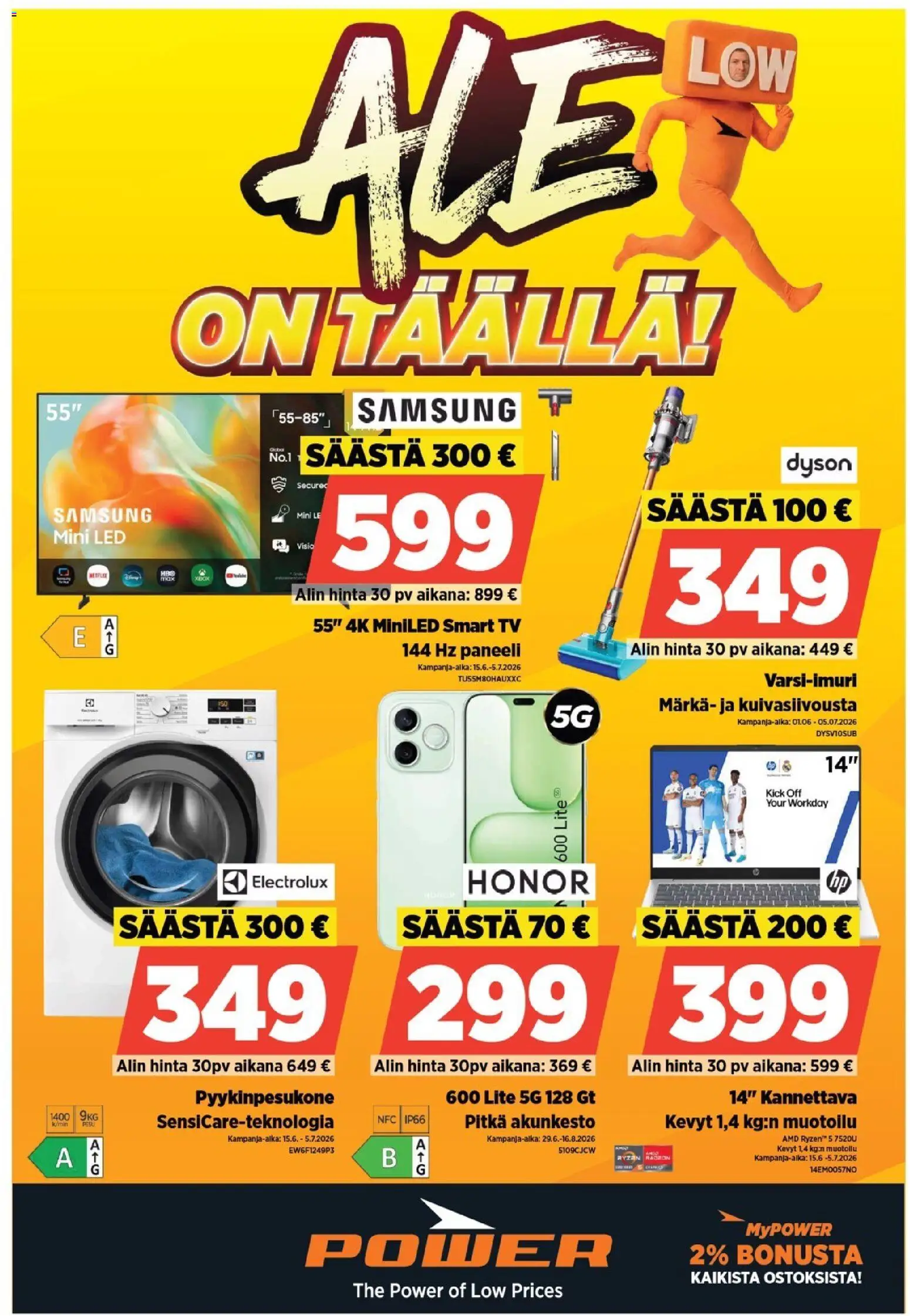 Power tarjoukset – voimassa 29/06/2026 alkaen | Sivu: 1 | Tuotteet: TV