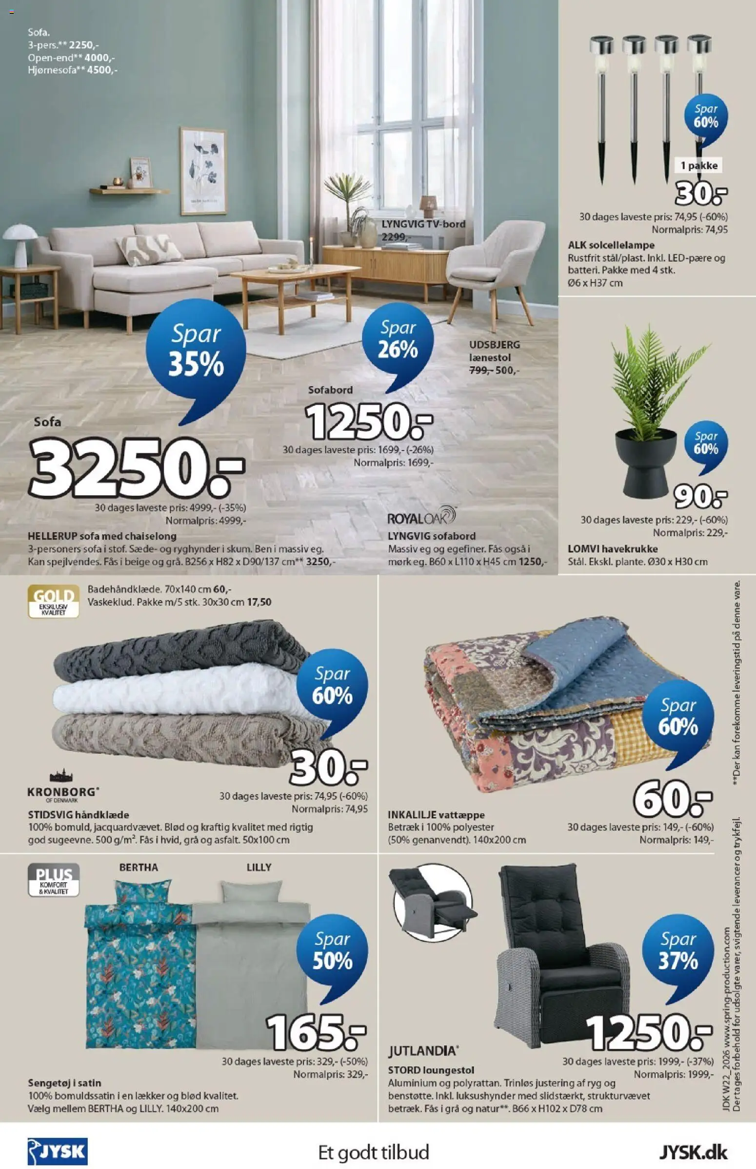 JYSK tilbudsavis – gyldig fra 29.05.2026 | Side: 24 | Produkter: Sofabord, Sofa, Hjørnesofa, Håndklæde