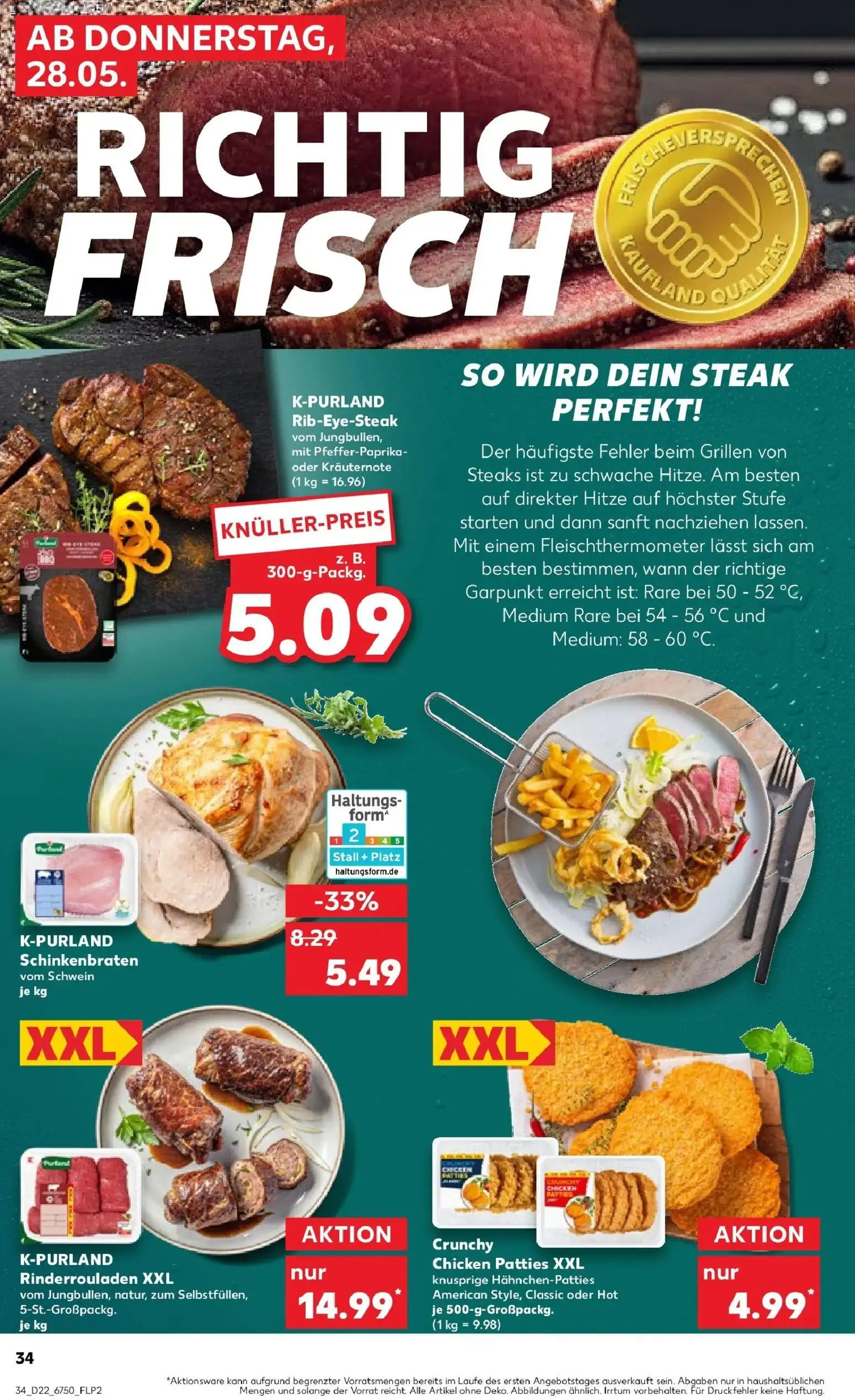 Kaufland Prospekt Oranienburg – gültig ab 26.05.2026 | Seite: 39 | Produkte: Rinderrouladen, Steak
