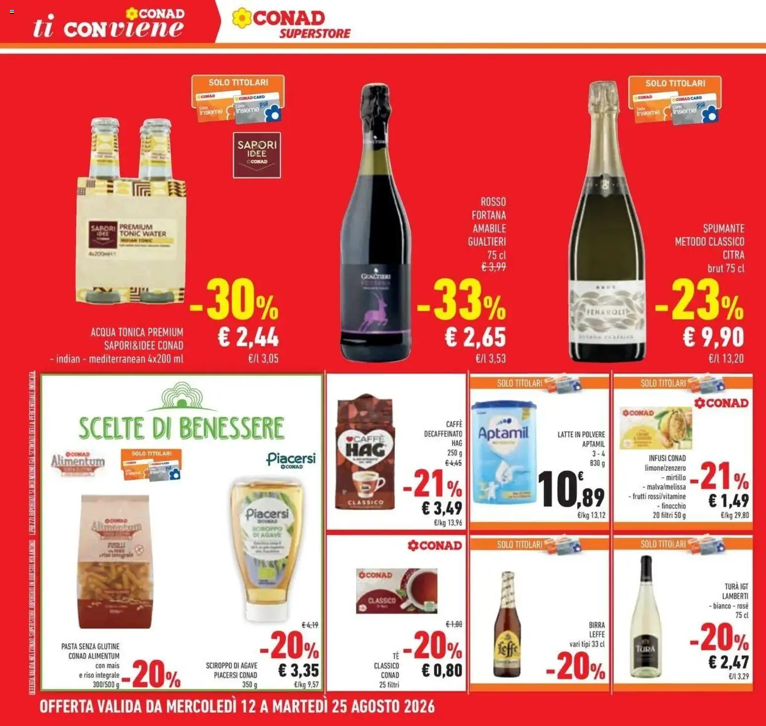 Volantino Conad dal 12/08/2026 > Anteprima | Pagina: 34 | Prodotti: Caffè, Tè, Mais, Caffè decaffeinato