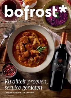 bofrost Herfst/ Wintercatalogus - Voorbeeld van een folder van bofrost, geldig van 01/09/2026