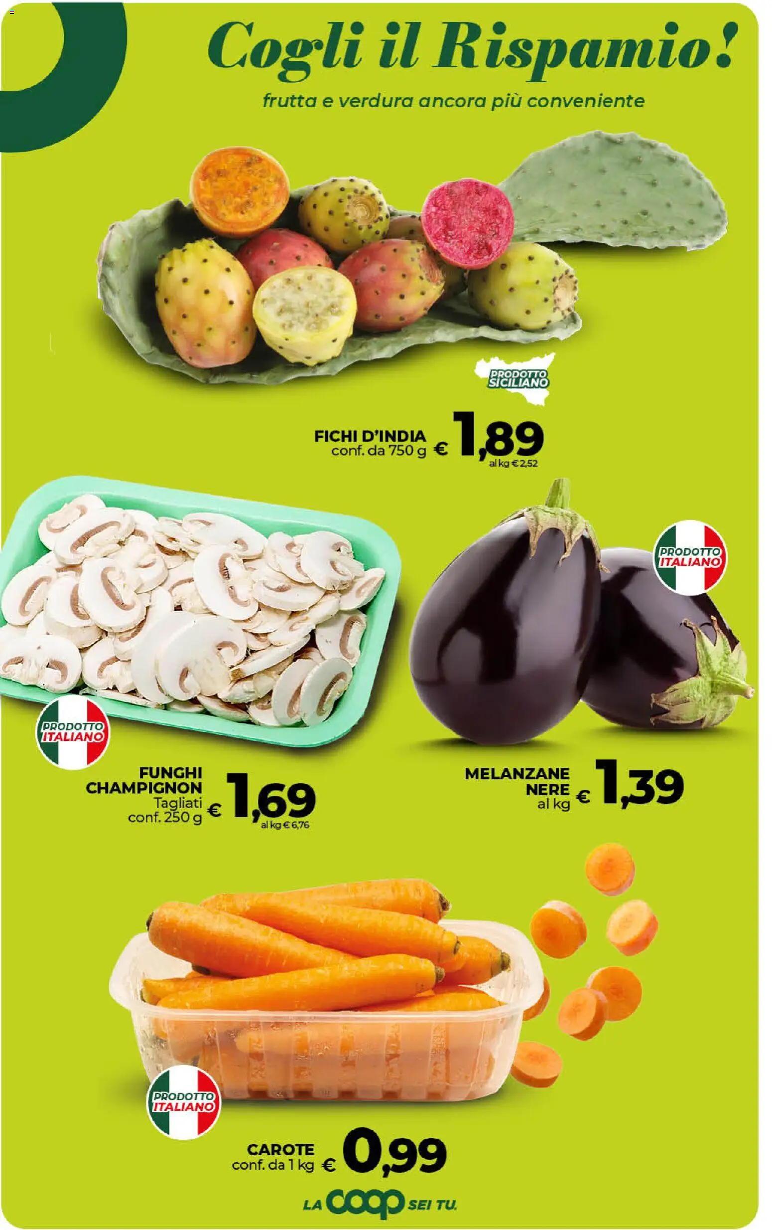 Volantino Ipercoop del 21/08/2026 | Pagina: 31 | Prodotti: Fichi, Frutta, Carote, Melanzane