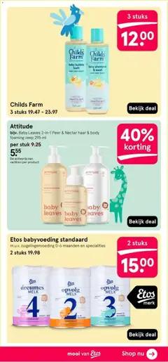 Etos folder - Voorbeeld van een folder van Etos, geldig van 07-09-2026 | Pagina: 61 | Producten: Kan, Babyvoeding, Jam, Peer