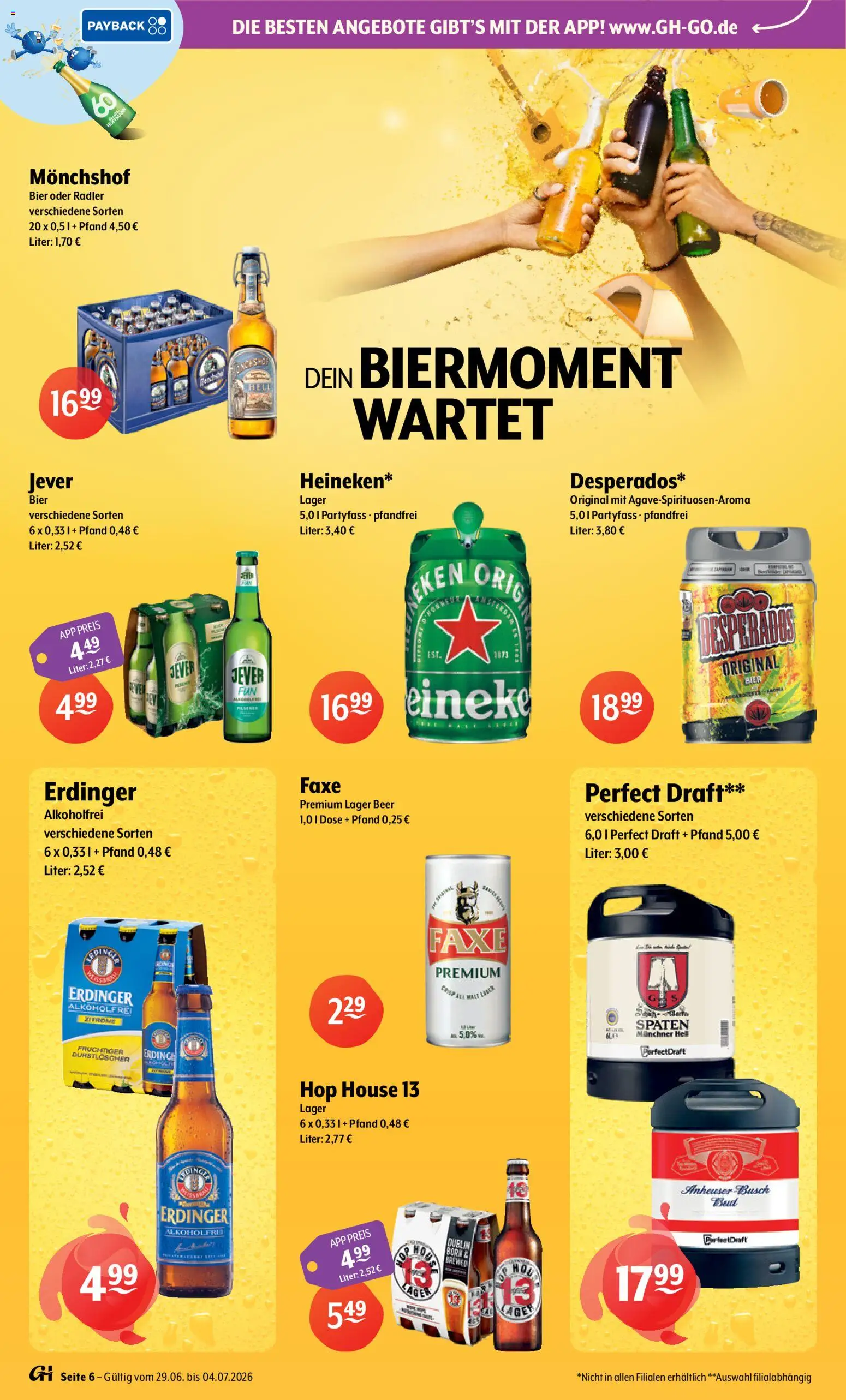 Getränke Hoffmann - Brandenburg – gültig ab 29.06.2026 | Seite: 6 | Produkte: Erdinger, Bier, Jever, Desperados