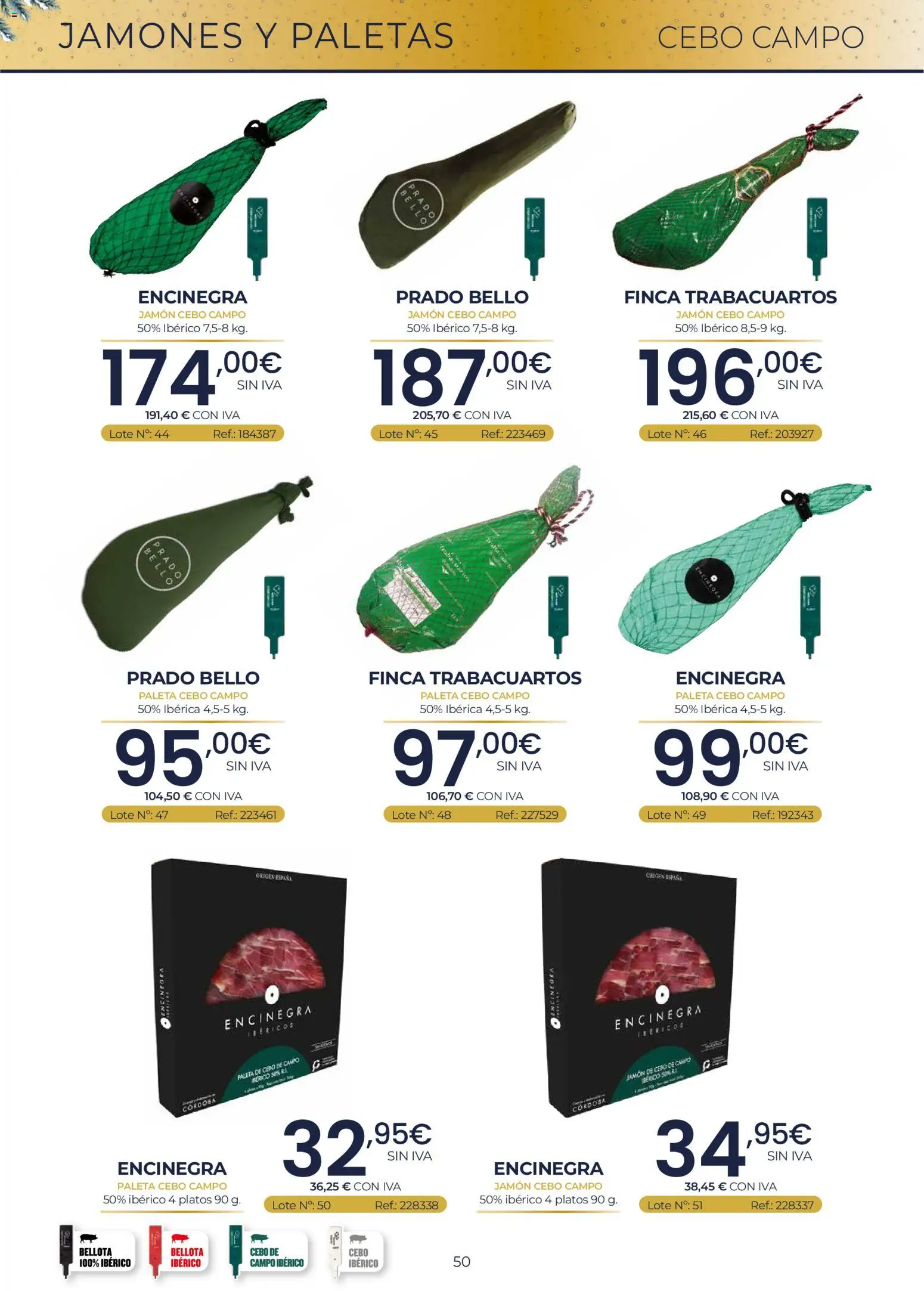 Makro Lotes y Cestas Navidad Centro │ válido desde el 03/09/2026 | Página: 50 | Productos: Jamón