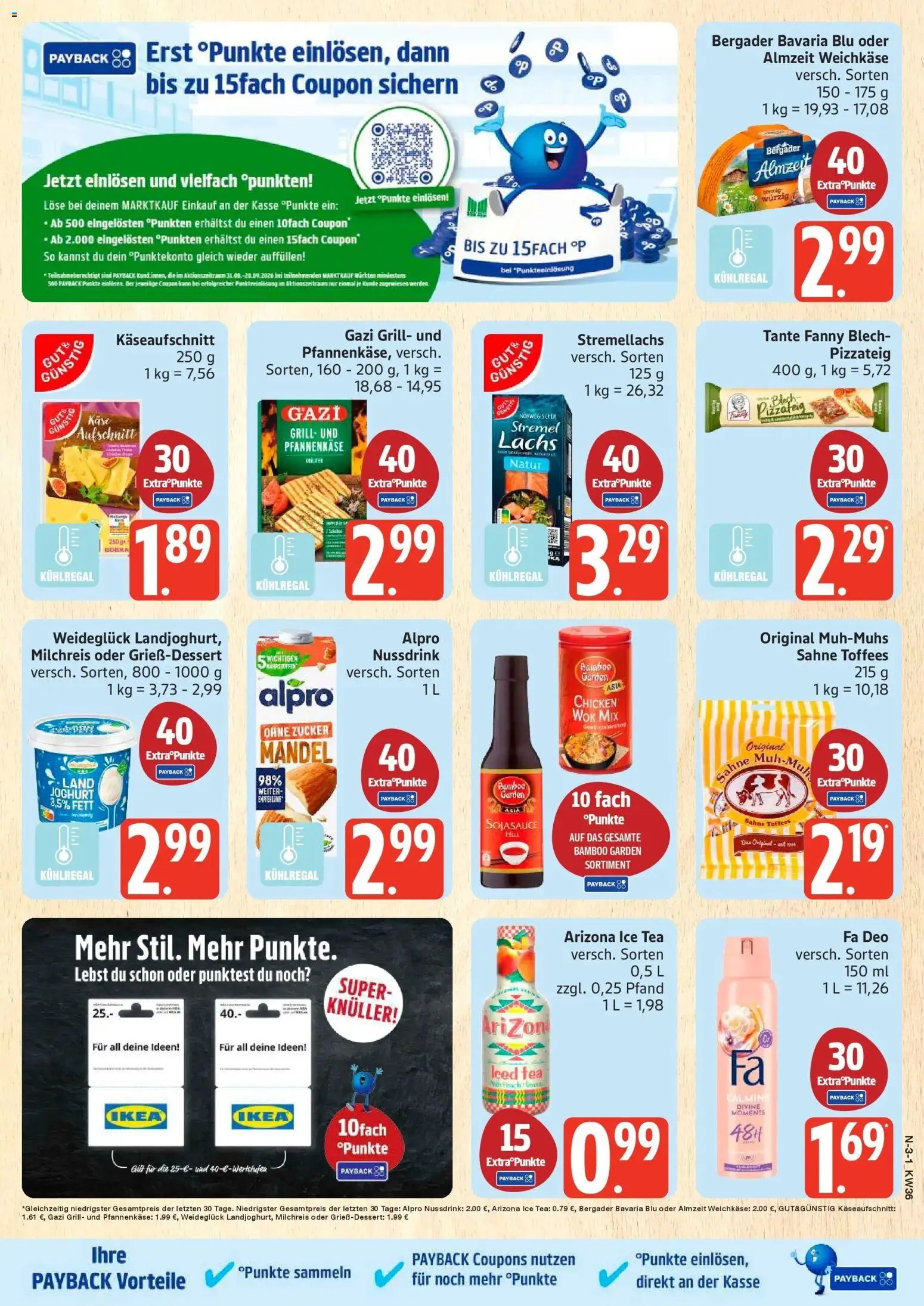 Marktkauf Prospekt Buxtehude (ab 31.08.2026) » Angebote online | Seite: 3 | Produkte: Lachs, Alpro, Wok, Sahne