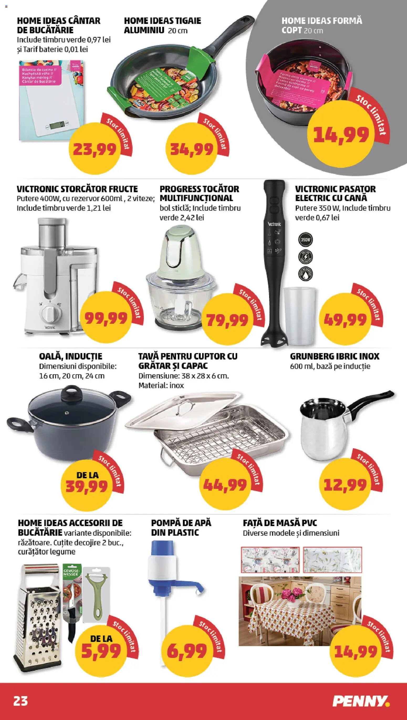 Noul catalog PENNY – valabil de la 27.05.2026 | Pagină: 23 | Produse: Blender, Cuptor, Storcător, Bucătărie