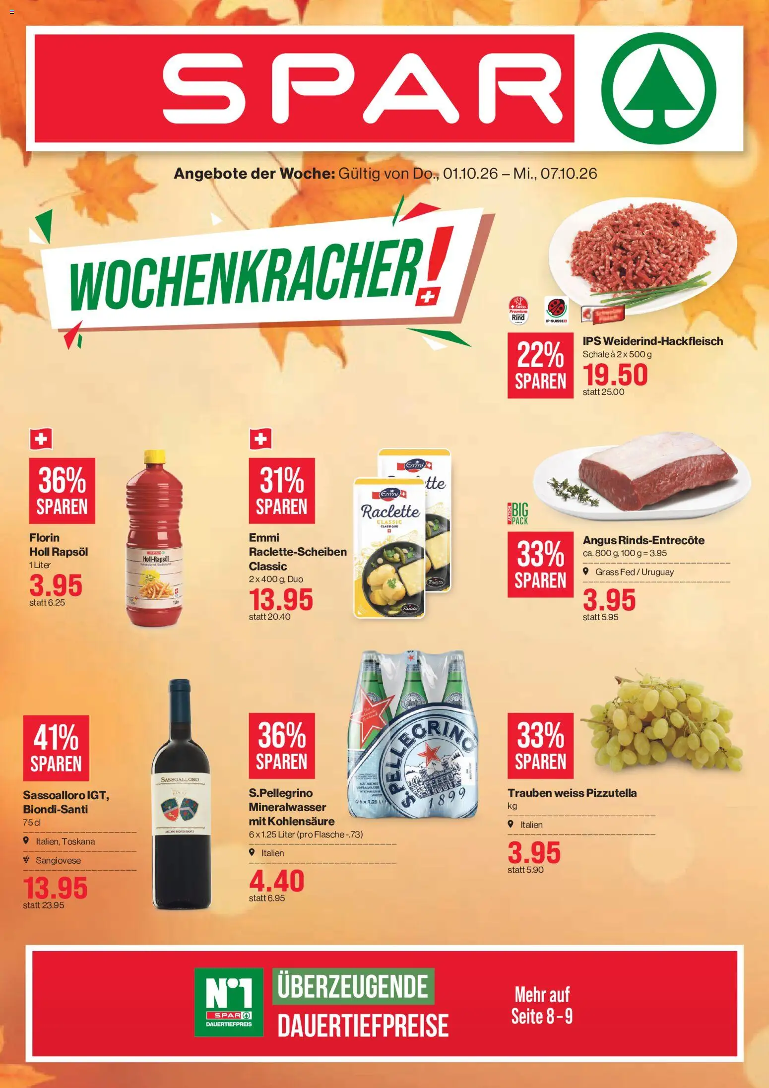 SPAR aktionen – gültig ab 01.10.2026 | Seite: 1