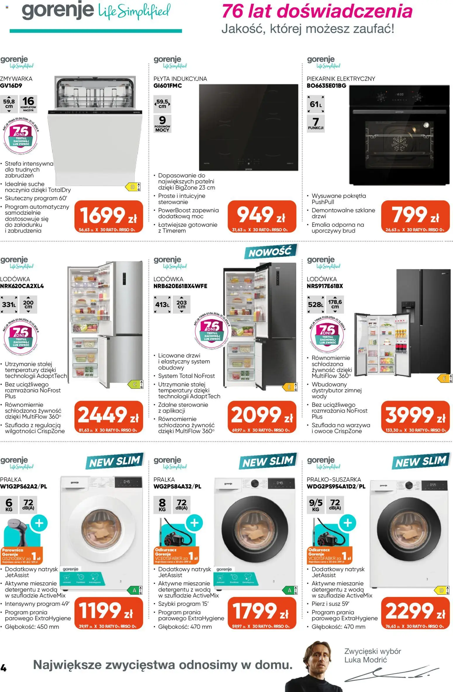 Max elektro gazetka od 01.10.2026 | Strona: 4 | Produkty: Pralka, Piekarnik, Naczynia, Drzwi