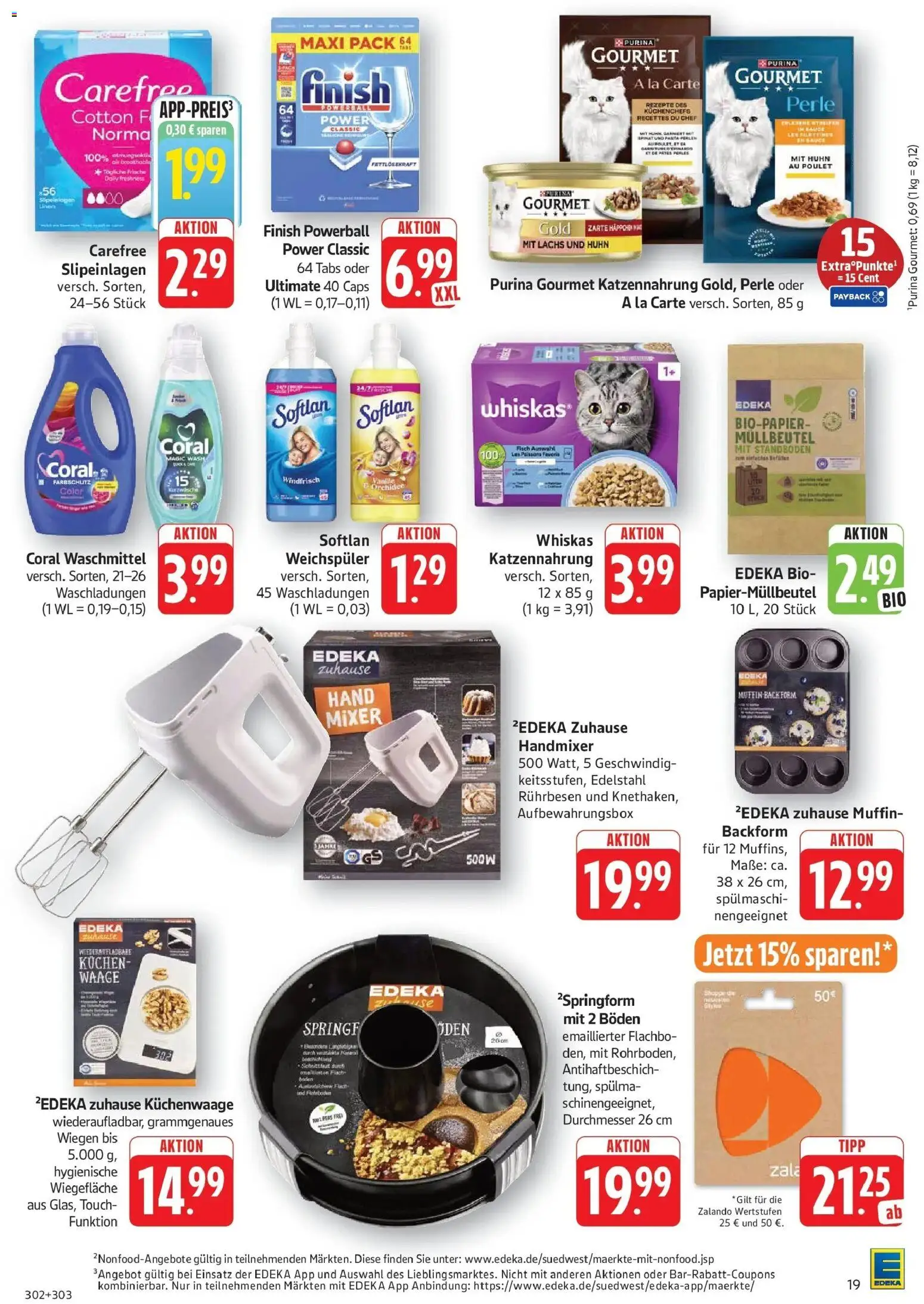 Edeka Prospekt Göppingen – gültig ab 10.08.2026 | Seite: 19 | Produkte: Rührbesen, Finish, Vanille, Weichspüler