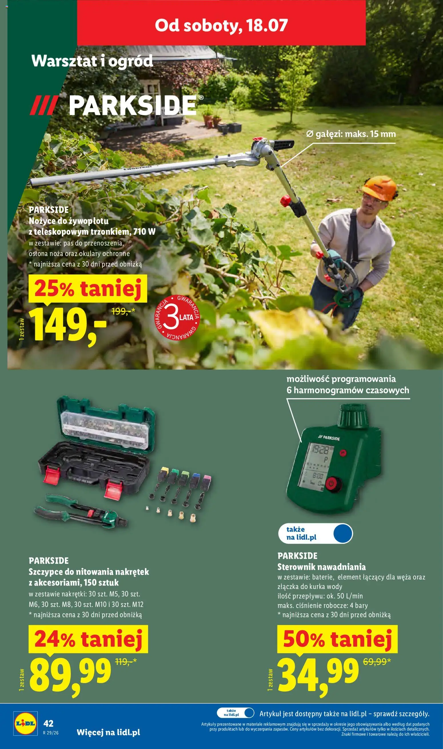 Lidl Polsko katalog od 13.07.2026 | Strana: 48 | Produkty: Parkside