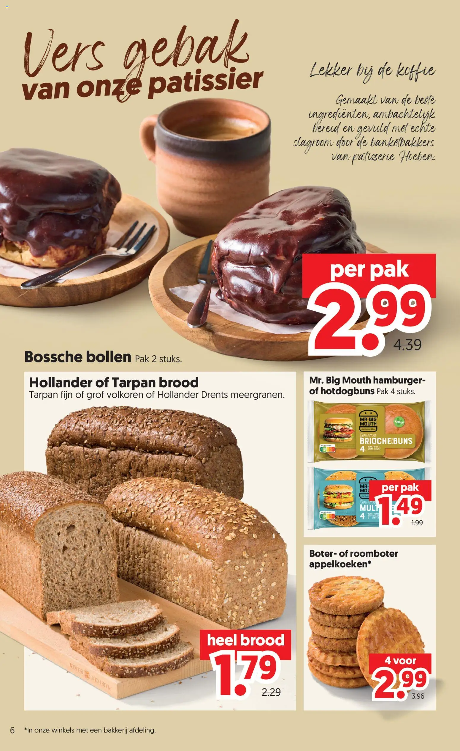 {H1} | Pagina: 6 | Producten: Boter, Brioche, Roomboter, Bakkerij