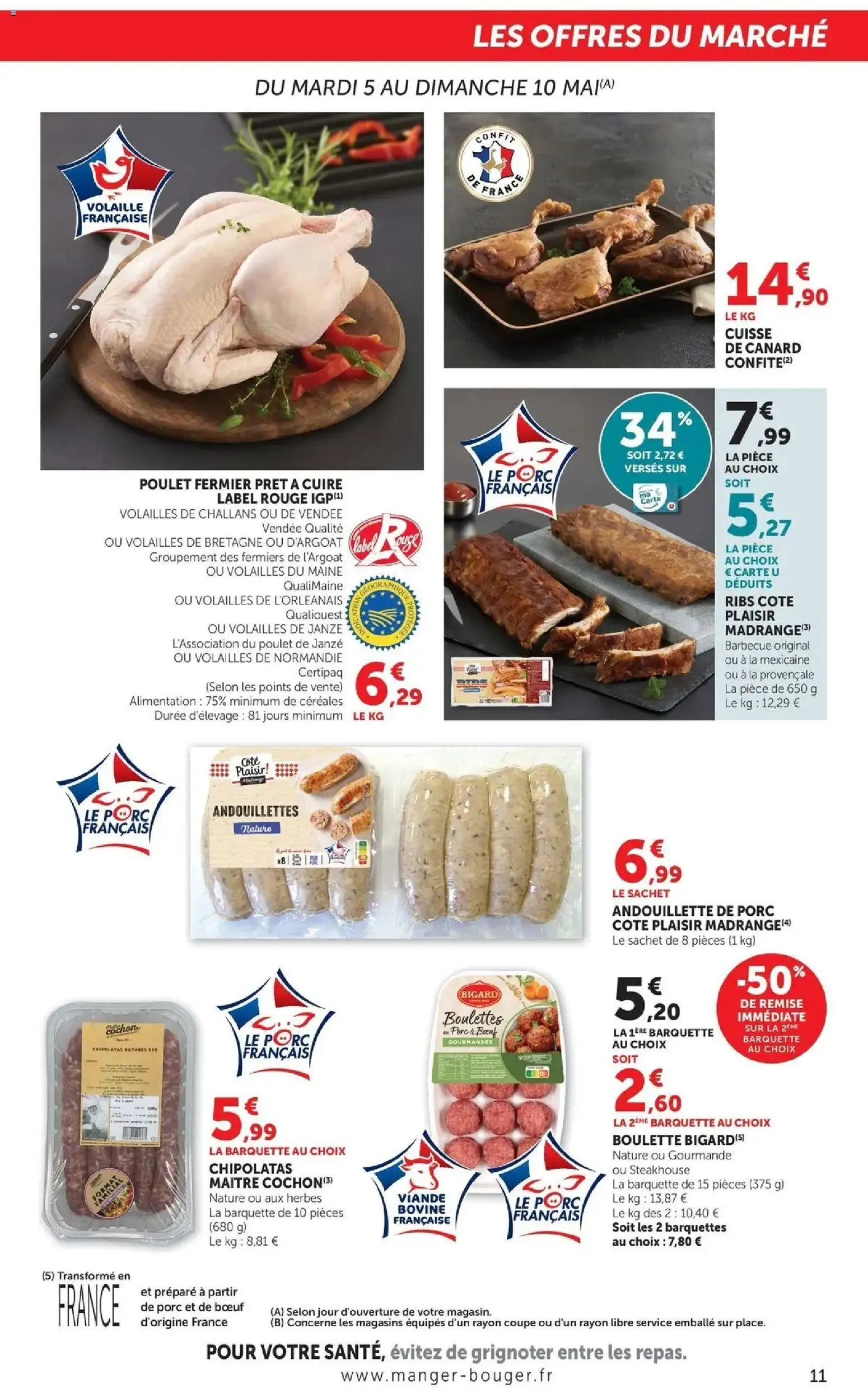 {H1} | Page: 11 | Produits: Volaille, Ribs, Porc, Céréales