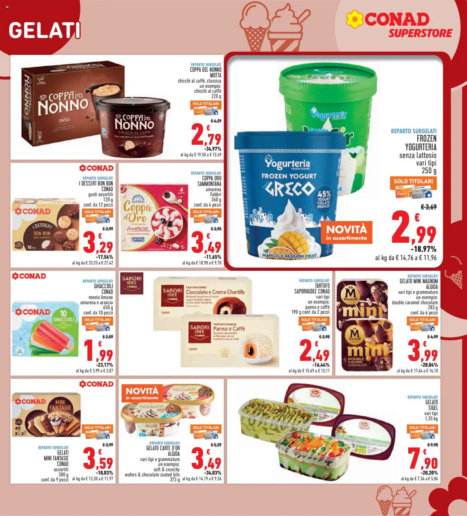 Volantino Conad del 02/07/2026 | Pagina: 13 | Prodotti: Crema, Yogurt, Gelato, Menta