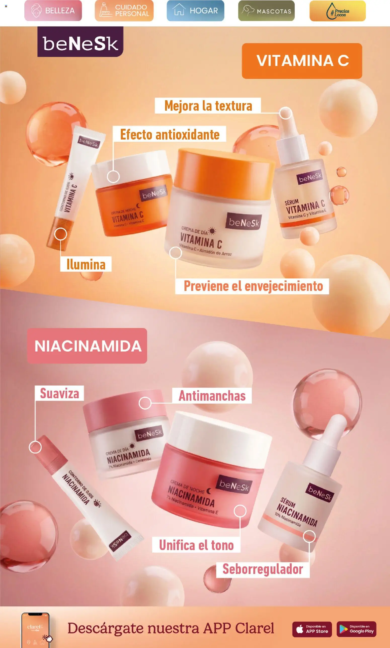 Clarel folleto │ válido desde el 26/08/2026 | Página: 3 | Productos: Sérum, Arroz, Crema, Crema de noche