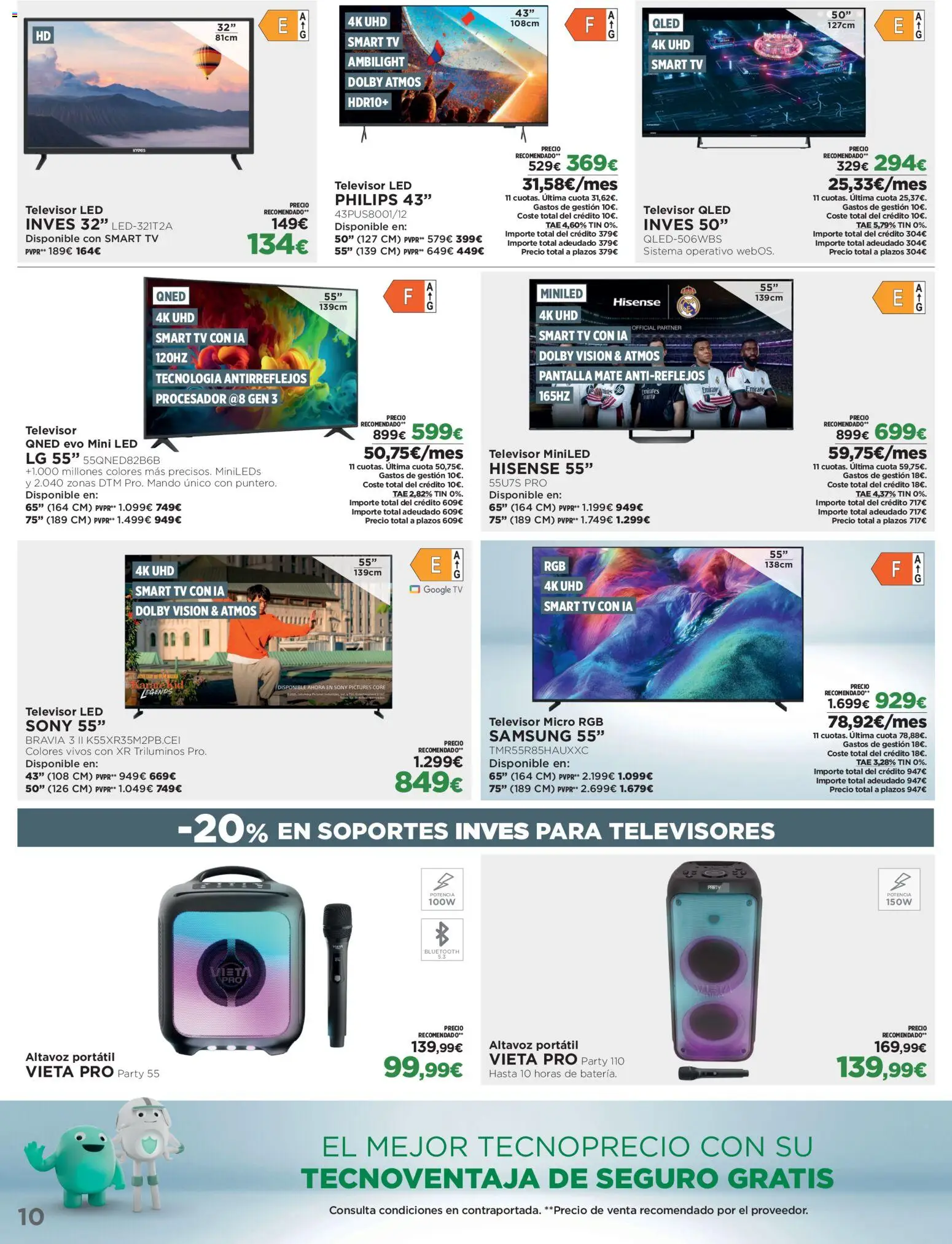 El Corte Inglés Los Tecnoprecios │ válido desde el 05/10/2026 | Página: 10 | Productos: Portátil, Televisor, Altavoz