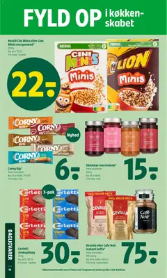 Nestlé Cini Minis eller Lion Minis morgenmad*, 300 g. Frit valg. 1 pakke. gyldig fra 14.05.2026 | Side: 18